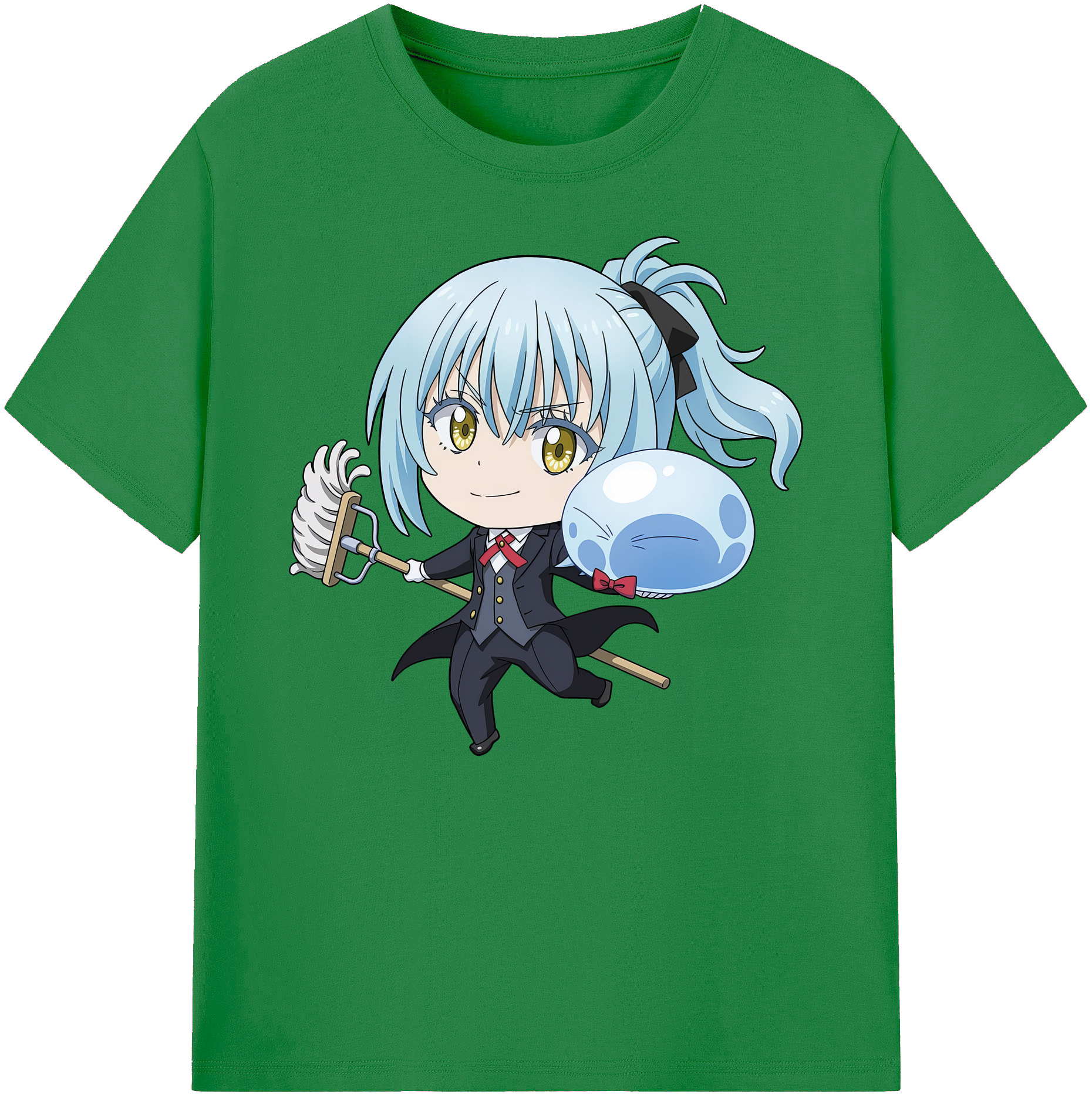 （画像用） 転スラ Regarding Reincarnated to Slime 綿100％ メンズ半袖Tシャツ｜肌触りやわらか＆通気性