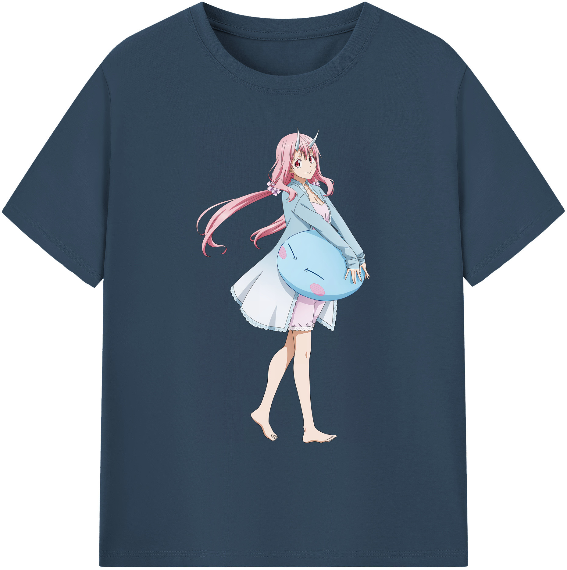 （画像用） 転スラ Regarding Reincarnated to Slime 綿100％ メンズ半袖Tシャツ｜肌触りやわらか＆通気性