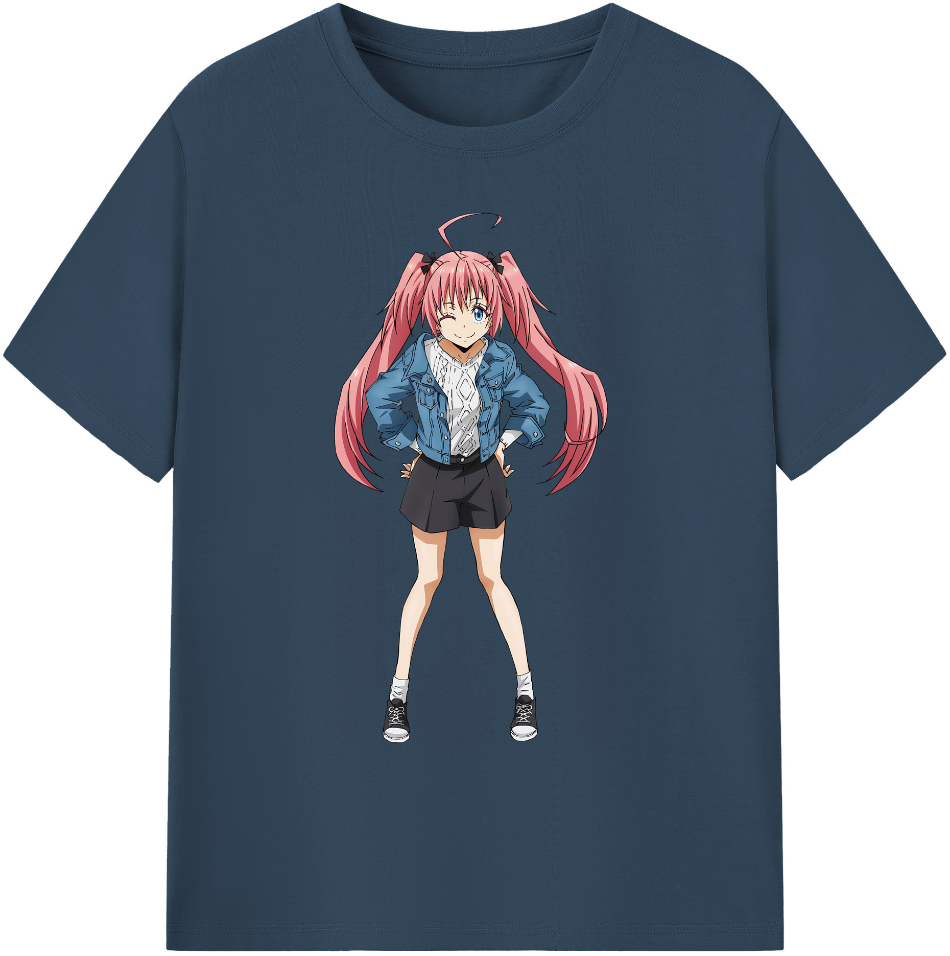 （画像用） 転スラ Regarding Reincarnated to Slime 綿100％ メンズ半袖Tシャツ｜肌触りやわらか＆通気性