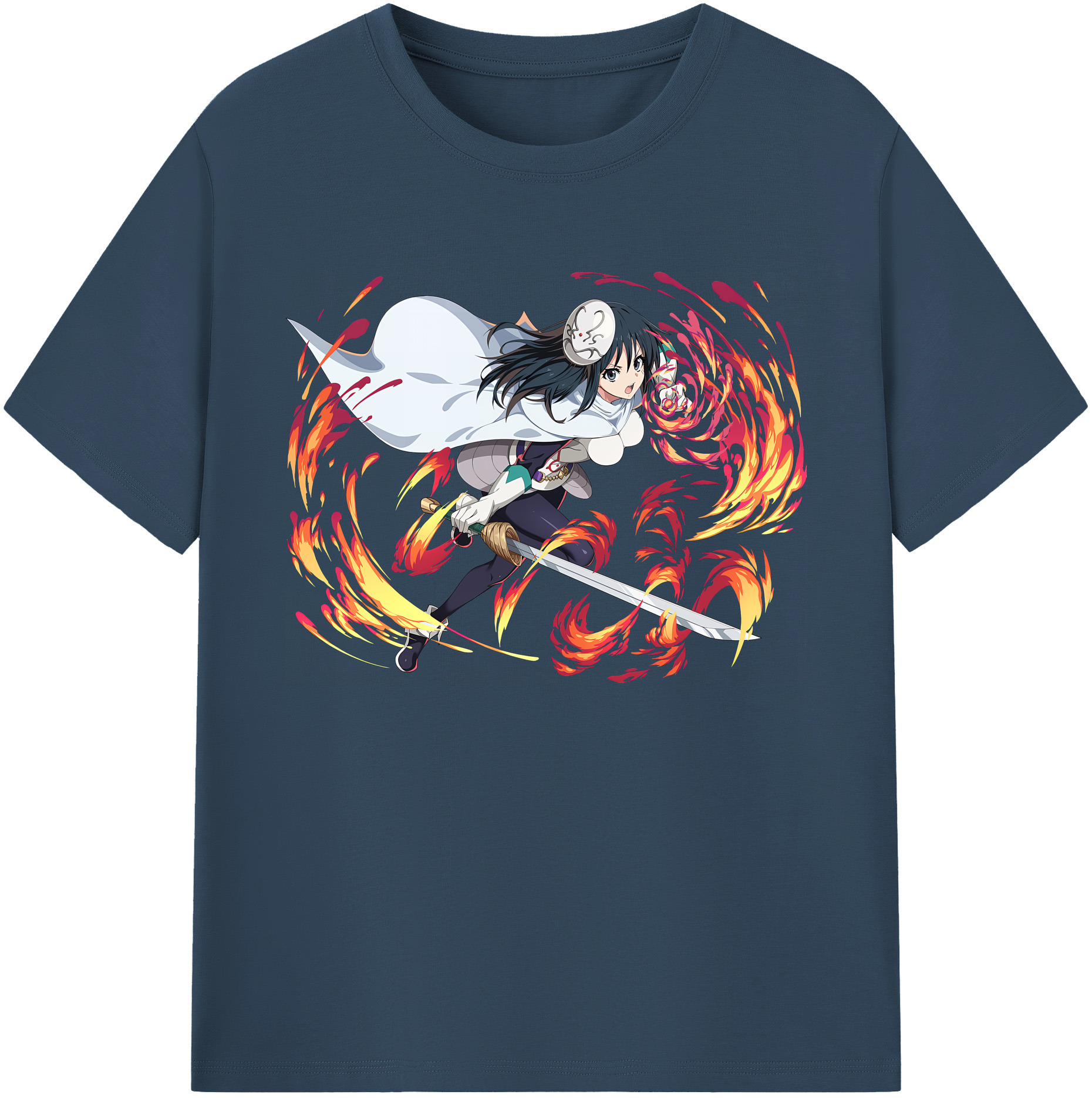 （画像用） 転スラ Regarding Reincarnated to Slime 綿100％ メンズ半袖Tシャツ｜肌触りやわらか＆通気性