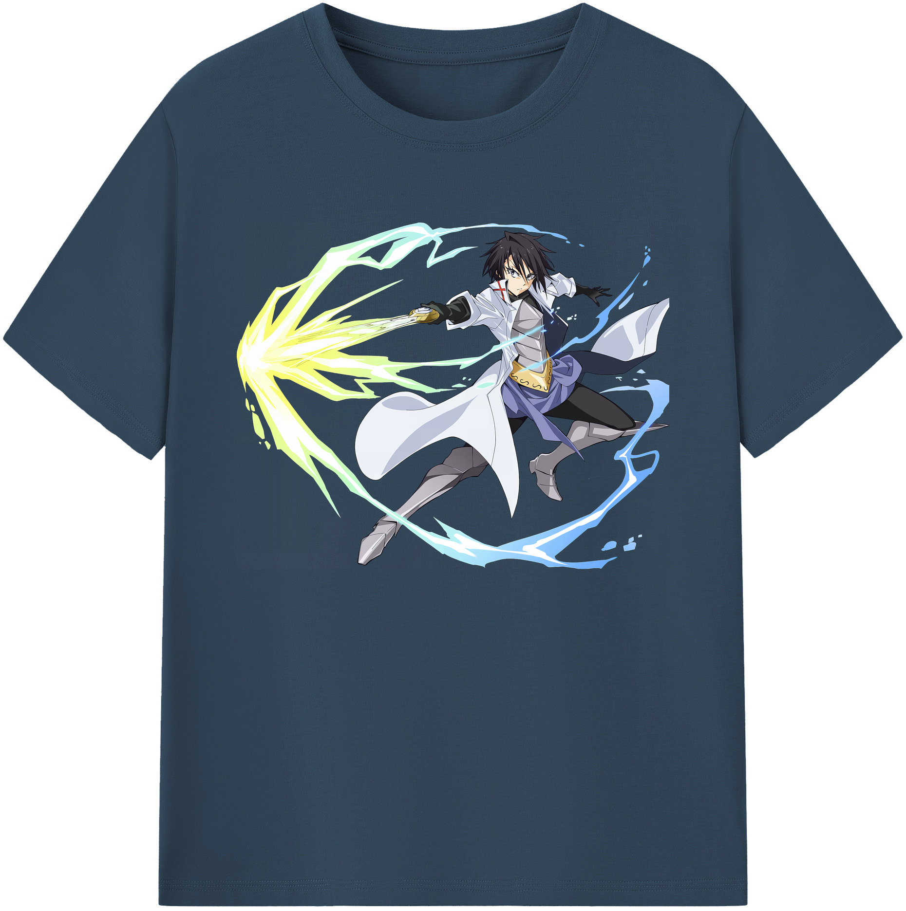 （画像用） 転スラ Regarding Reincarnated to Slime 綿100％ メンズ半袖Tシャツ｜肌触りやわらか＆通気性