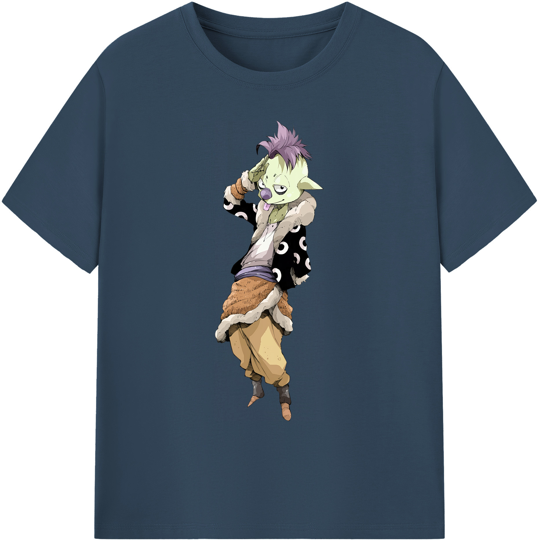 （画像用） 転スラ Regarding Reincarnated to Slime 綿100％ メンズ半袖Tシャツ｜肌触りやわらか＆通気性