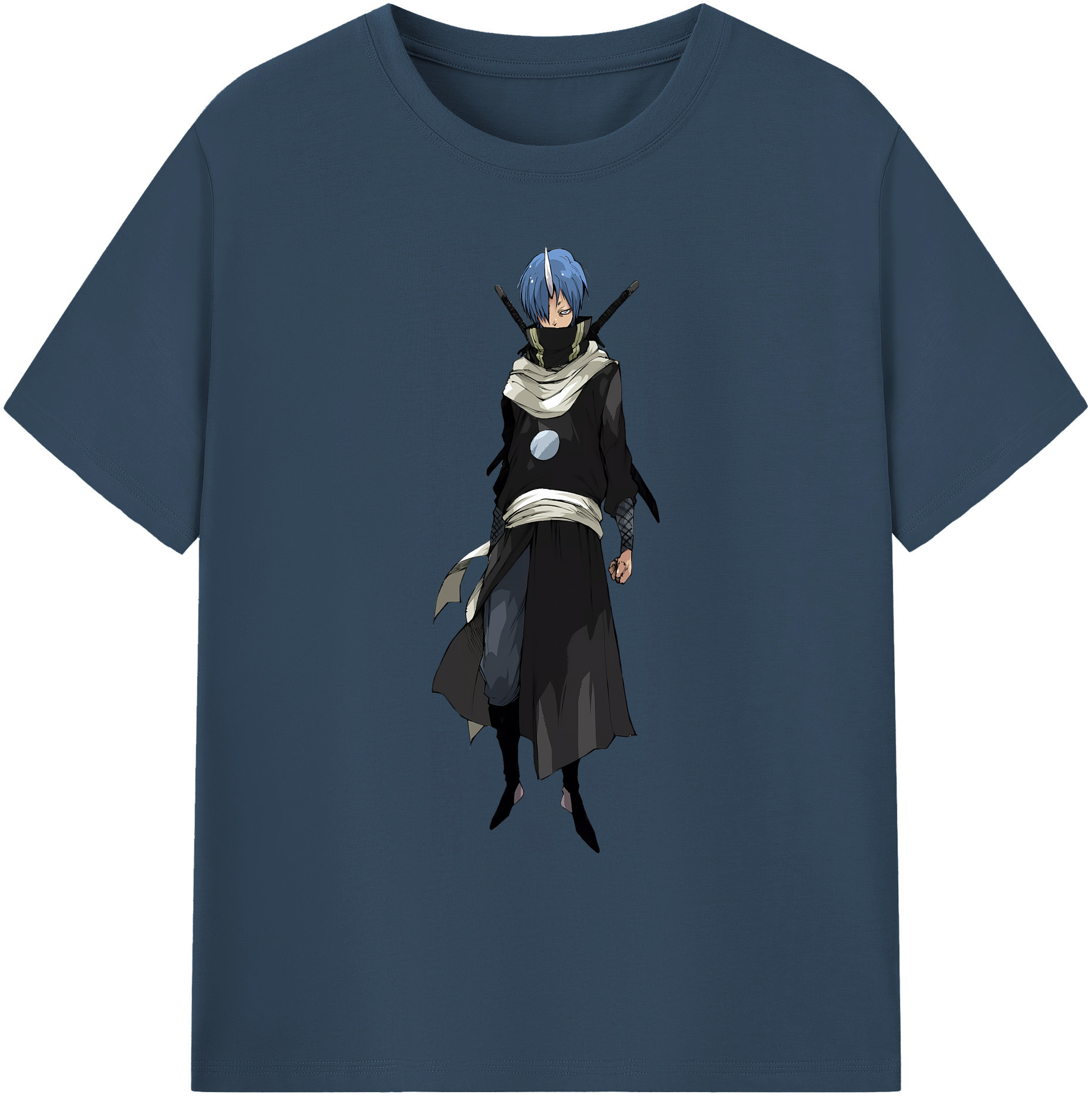 （画像用） 転スラ Regarding Reincarnated to Slime 綿100％ メンズ半袖Tシャツ｜肌触りやわらか＆通気性