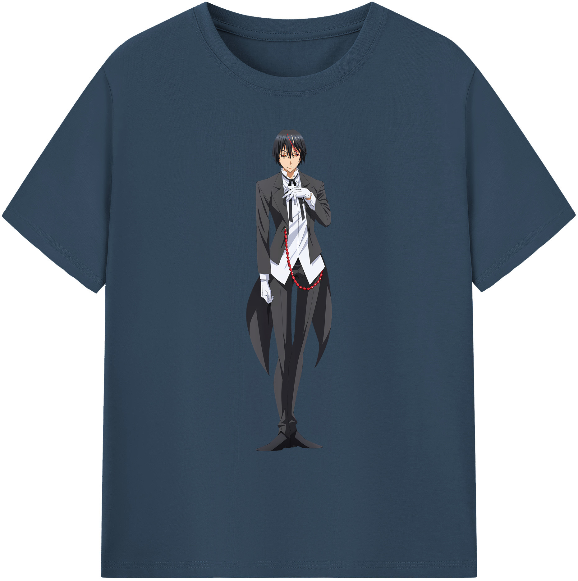 （画像用） 転スラ Regarding Reincarnated to Slime 綿100％ メンズ半袖Tシャツ｜肌触りやわらか＆通気性