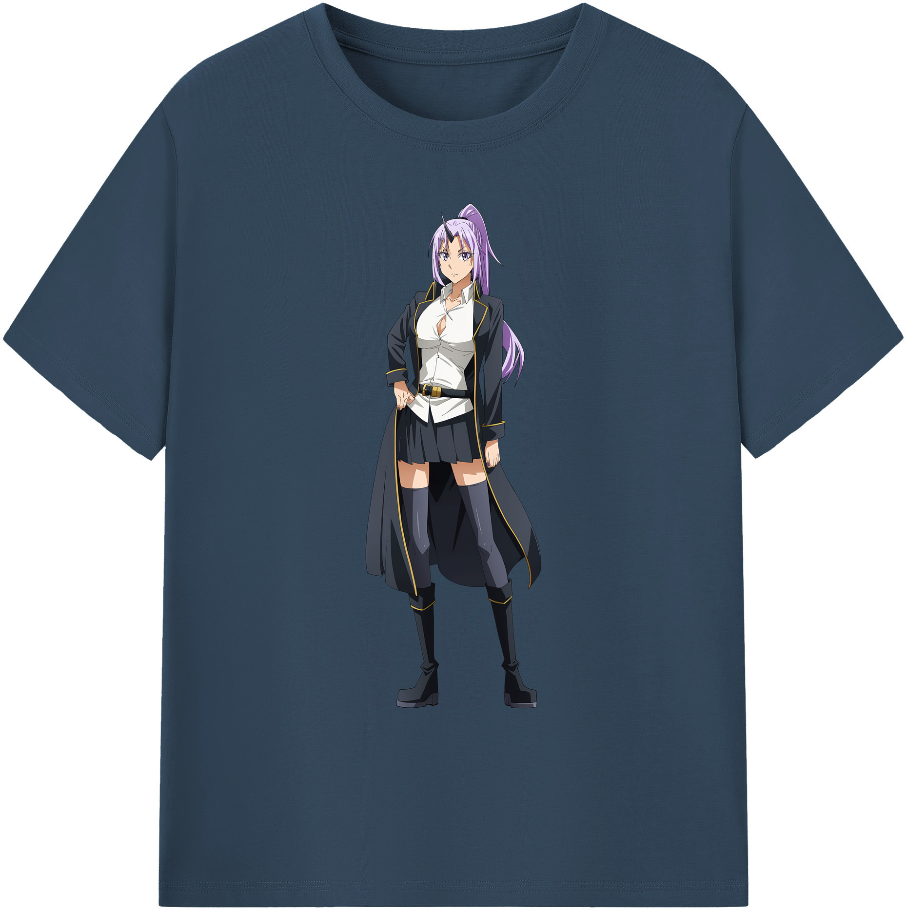 （画像用） 転スラ Regarding Reincarnated to Slime 綿100％ メンズ半袖Tシャツ｜肌触りやわらか＆通気性