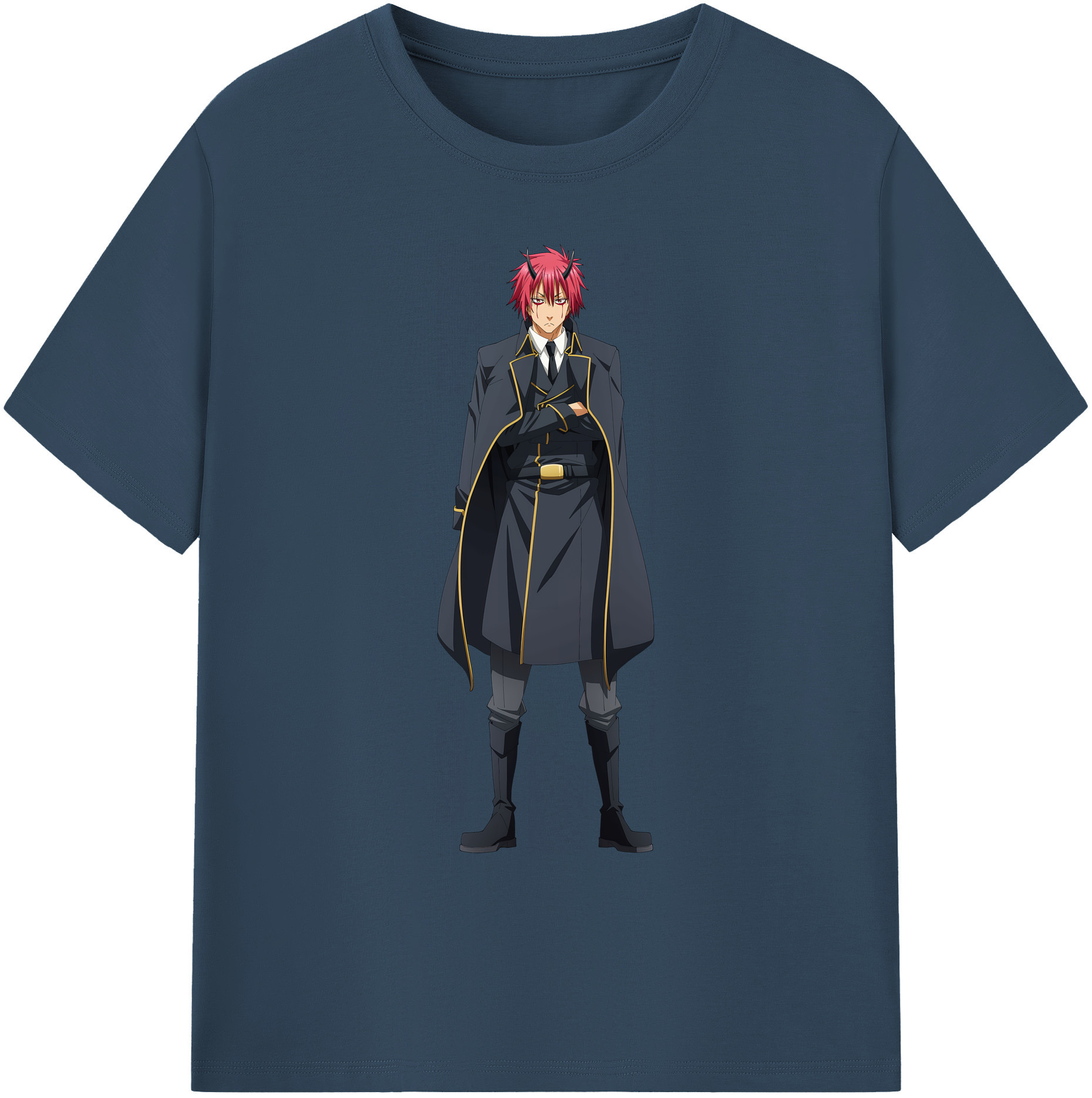 （画像用） 転スラ Regarding Reincarnated to Slime 綿100％ メンズ半袖Tシャツ｜肌触りやわらか＆通気性