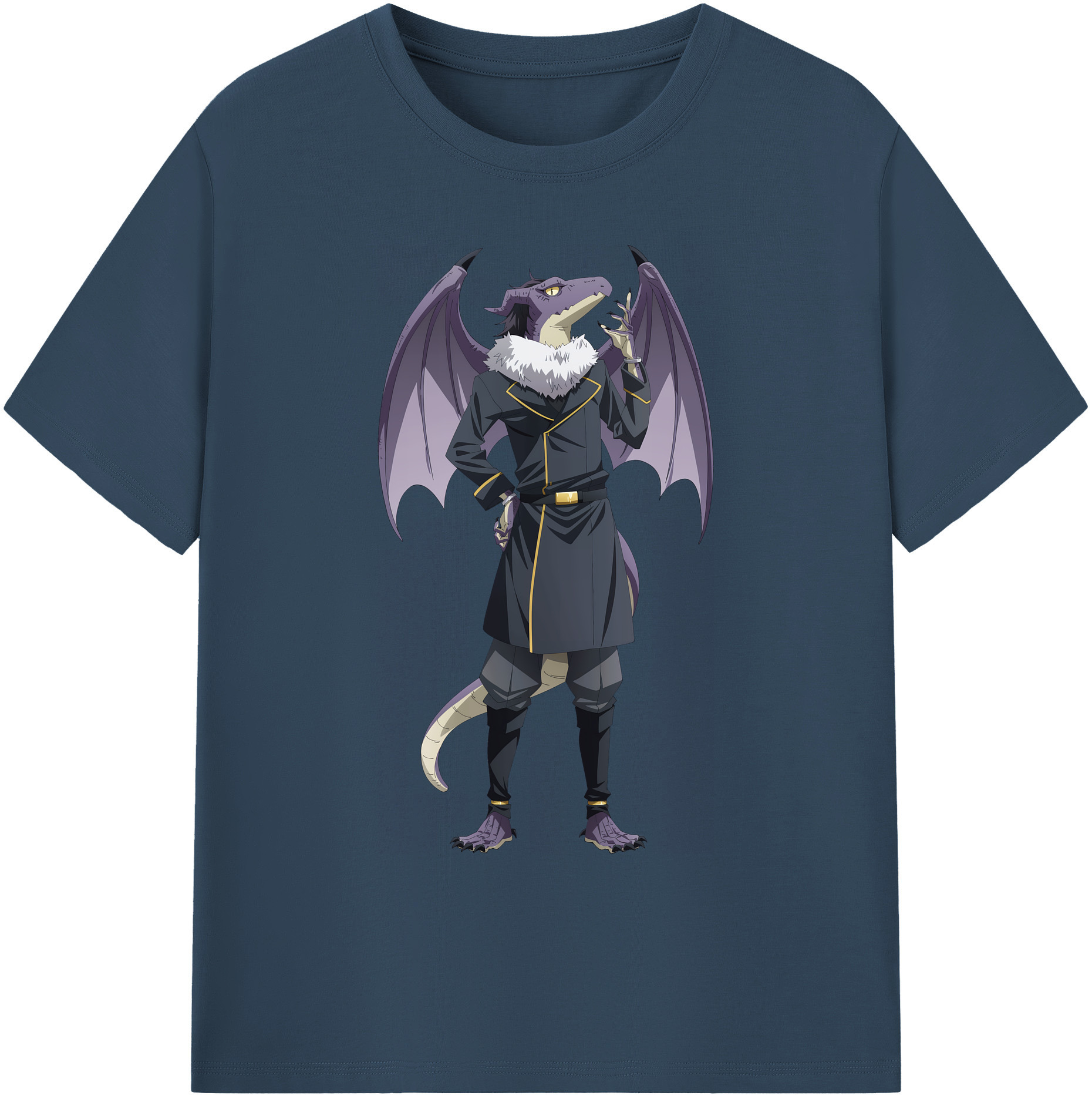 （画像用） 転スラ Regarding Reincarnated to Slime 綿100％ メンズ半袖Tシャツ｜肌触りやわらか＆通気性