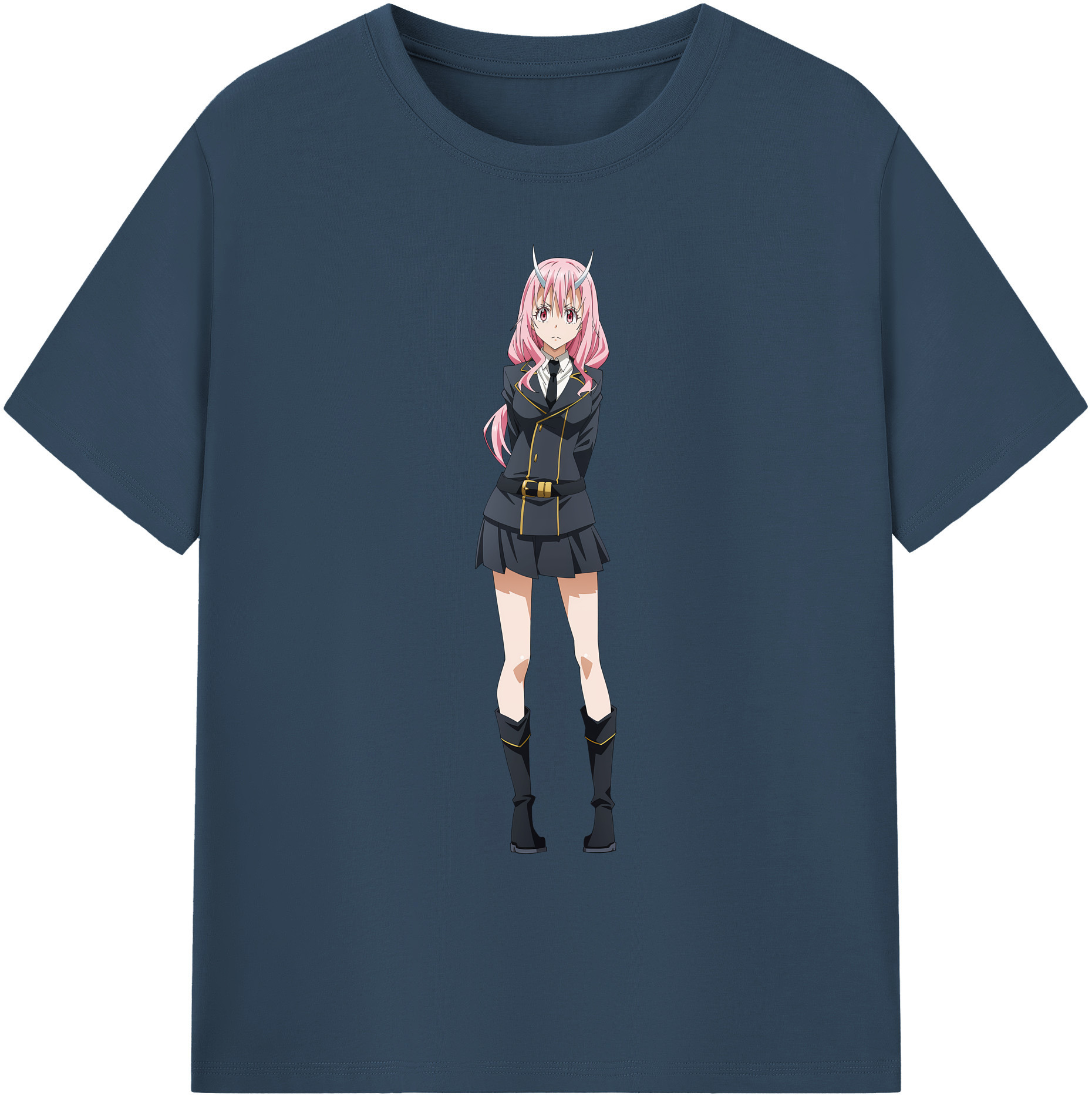 （画像用） 転スラ Regarding Reincarnated to Slime 綿100％ メンズ半袖Tシャツ｜肌触りやわらか＆通気性