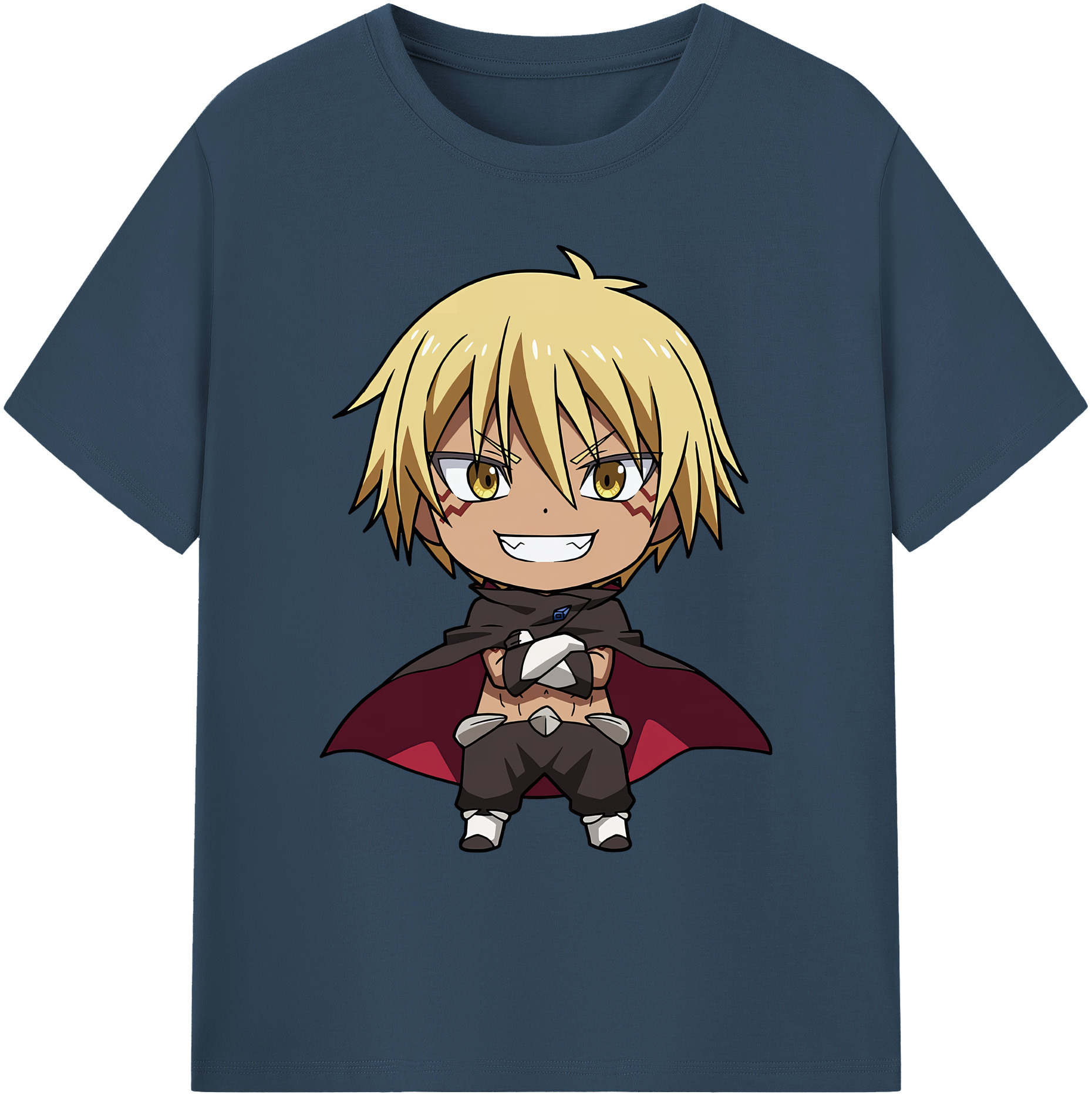 （画像用） 転スラ Regarding Reincarnated to Slime 綿100％ メンズ半袖Tシャツ｜肌触りやわらか＆通気性
