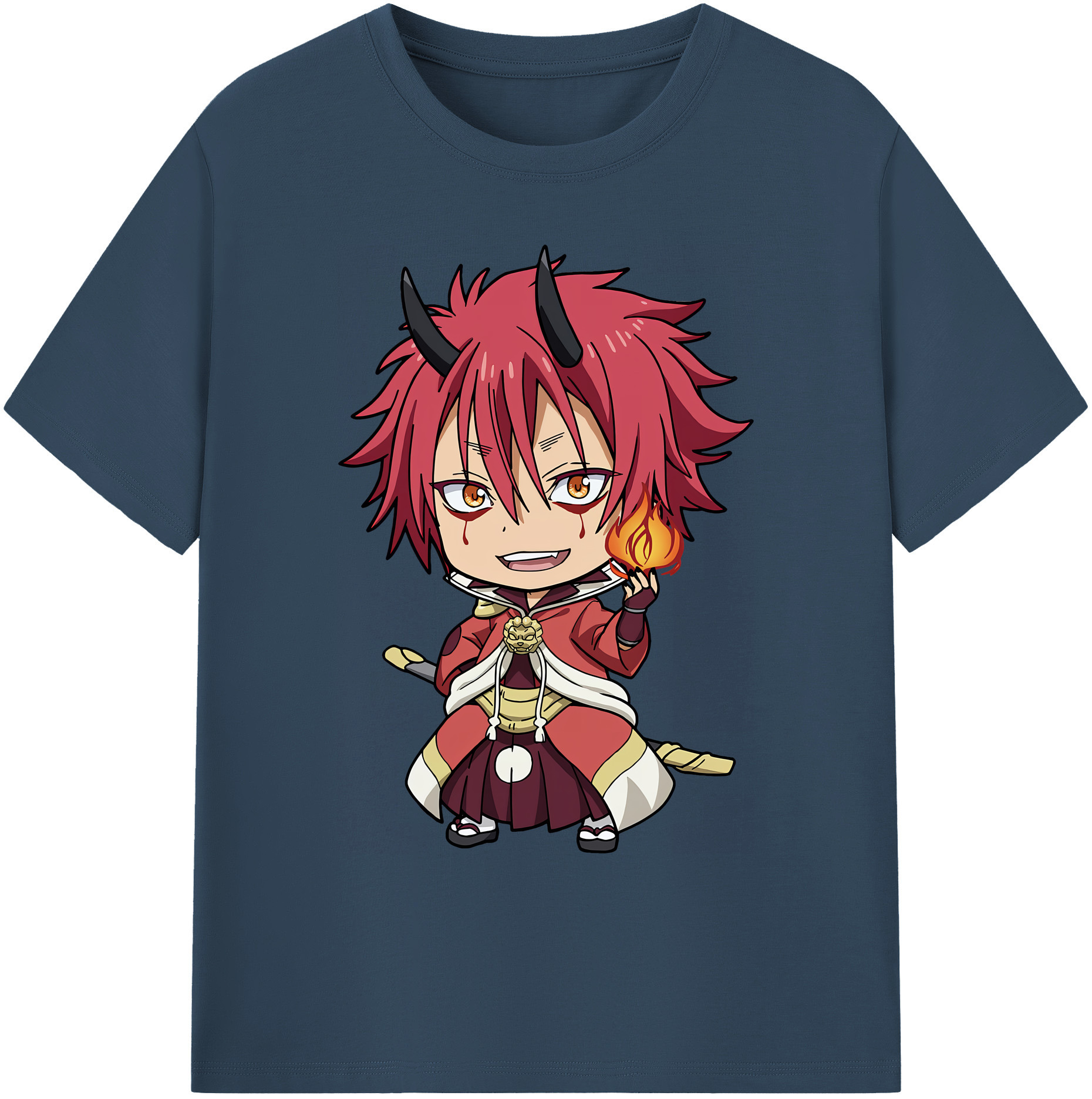 （画像用） 転スラ Regarding Reincarnated to Slime 綿100％ メンズ半袖Tシャツ｜肌触りやわらか＆通気性