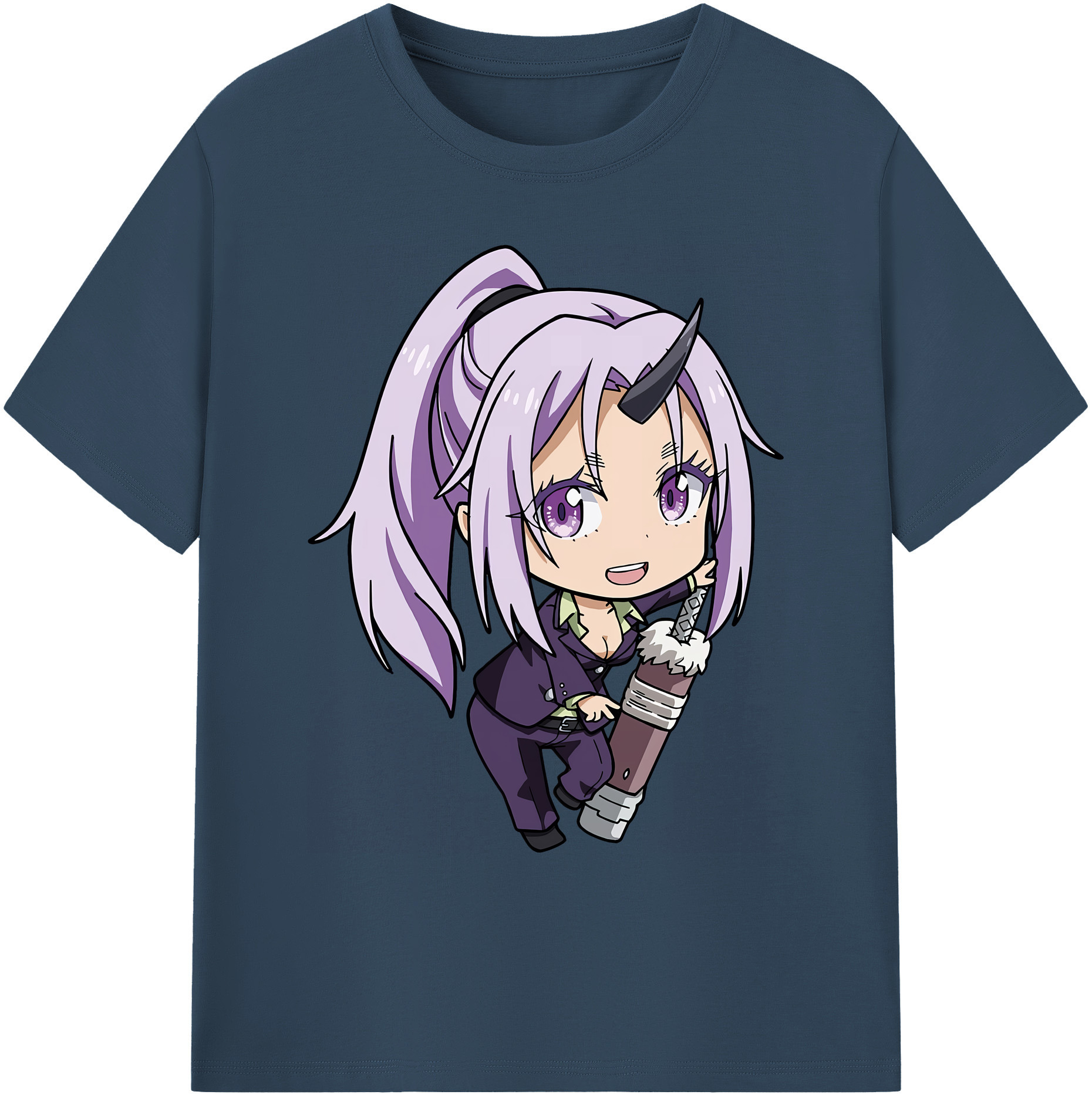 （画像用） 転スラ Regarding Reincarnated to Slime 綿100％ メンズ半袖Tシャツ｜肌触りやわらか＆通気性