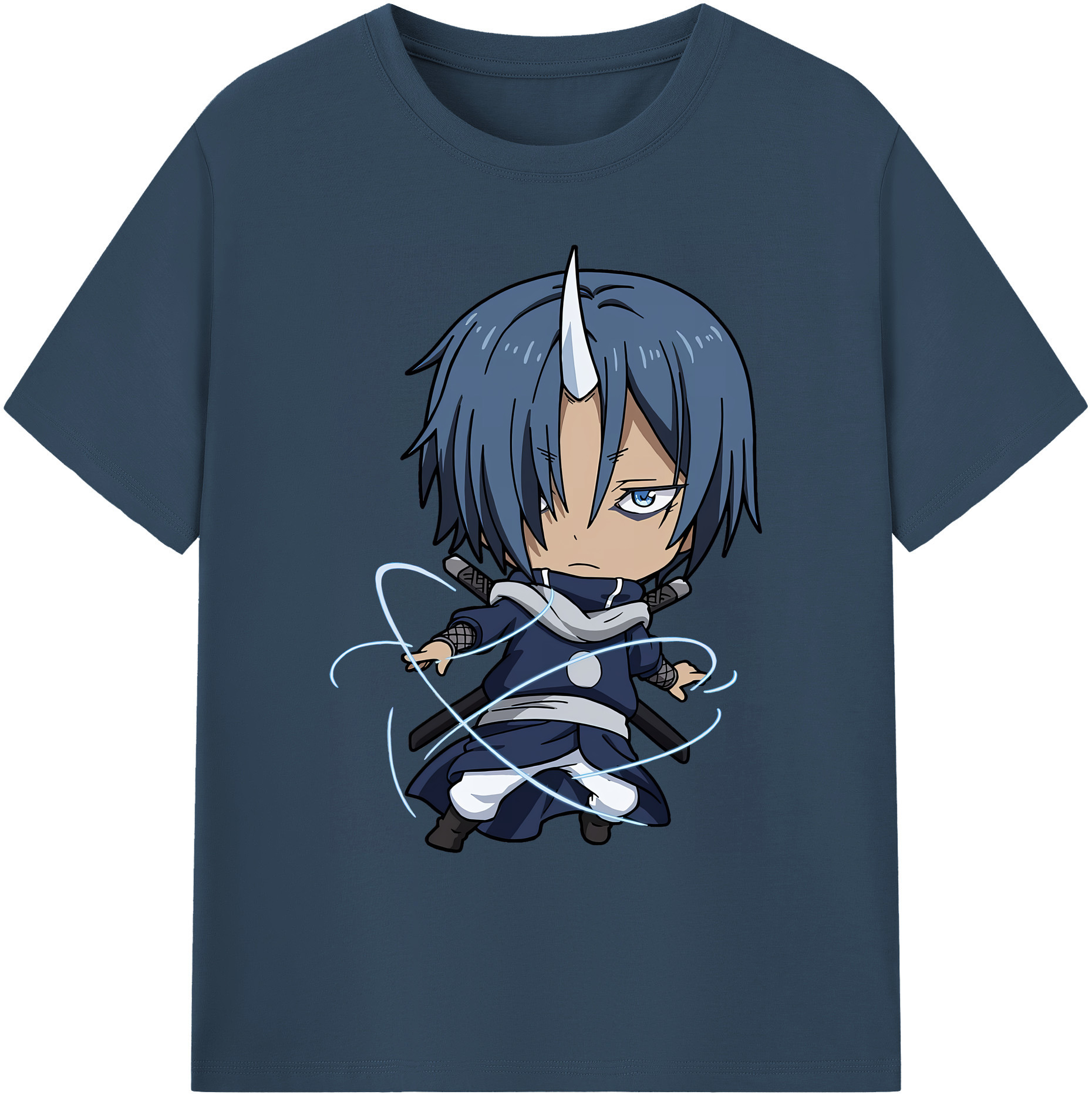 （画像用） 転スラ Regarding Reincarnated to Slime 綿100％ メンズ半袖Tシャツ｜肌触りやわらか＆通気性
