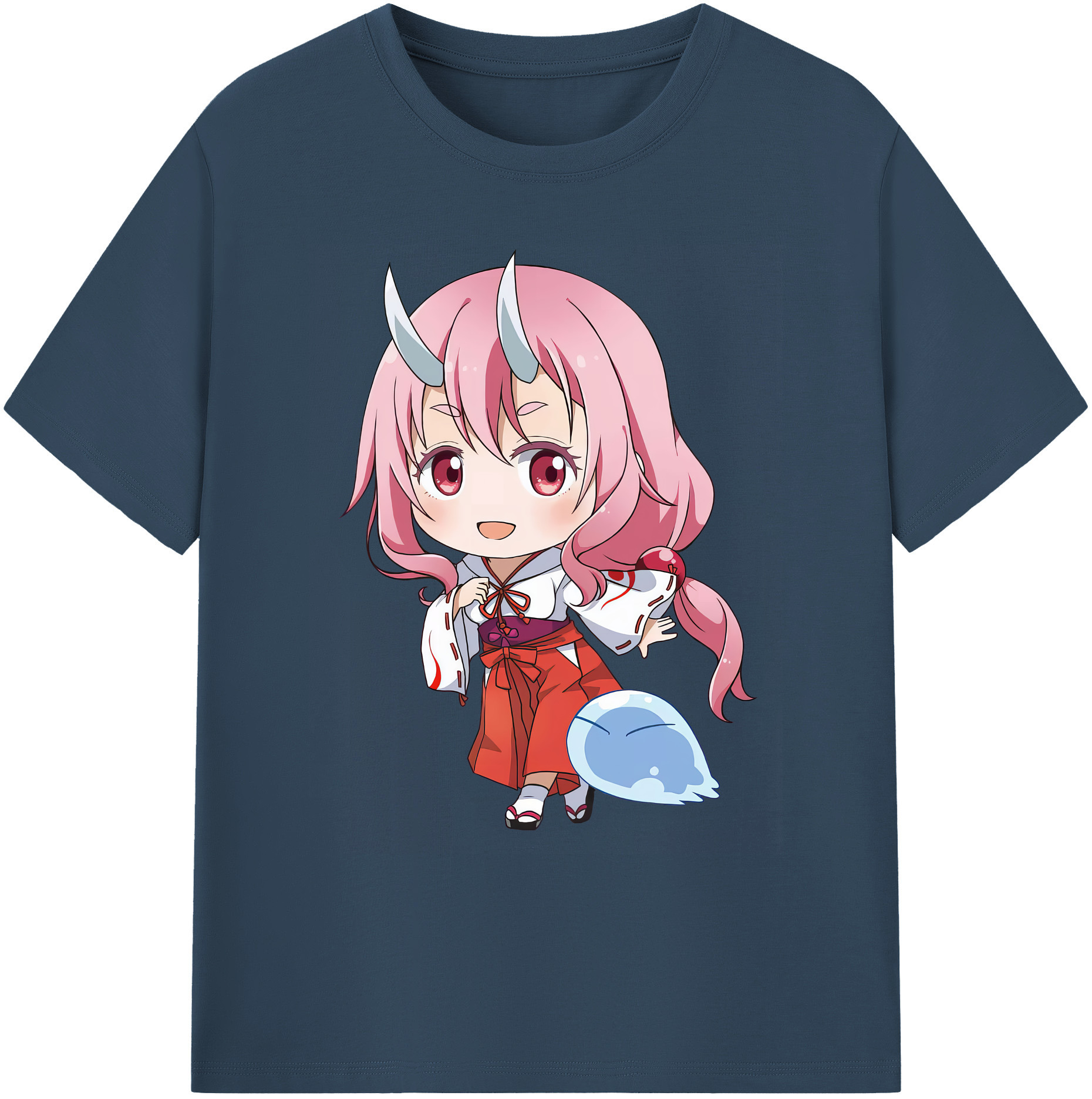 （画像用） 転スラ Regarding Reincarnated to Slime 綿100％ メンズ半袖Tシャツ｜肌触りやわらか＆通気性