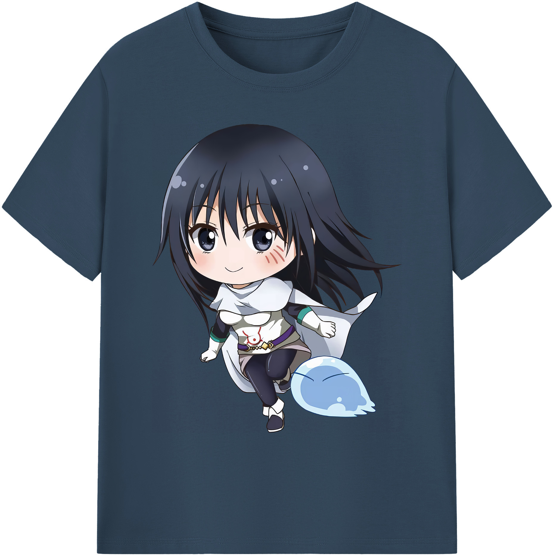 （画像用） 転スラ Regarding Reincarnated to Slime 綿100％ メンズ半袖Tシャツ｜肌触りやわらか＆通気性