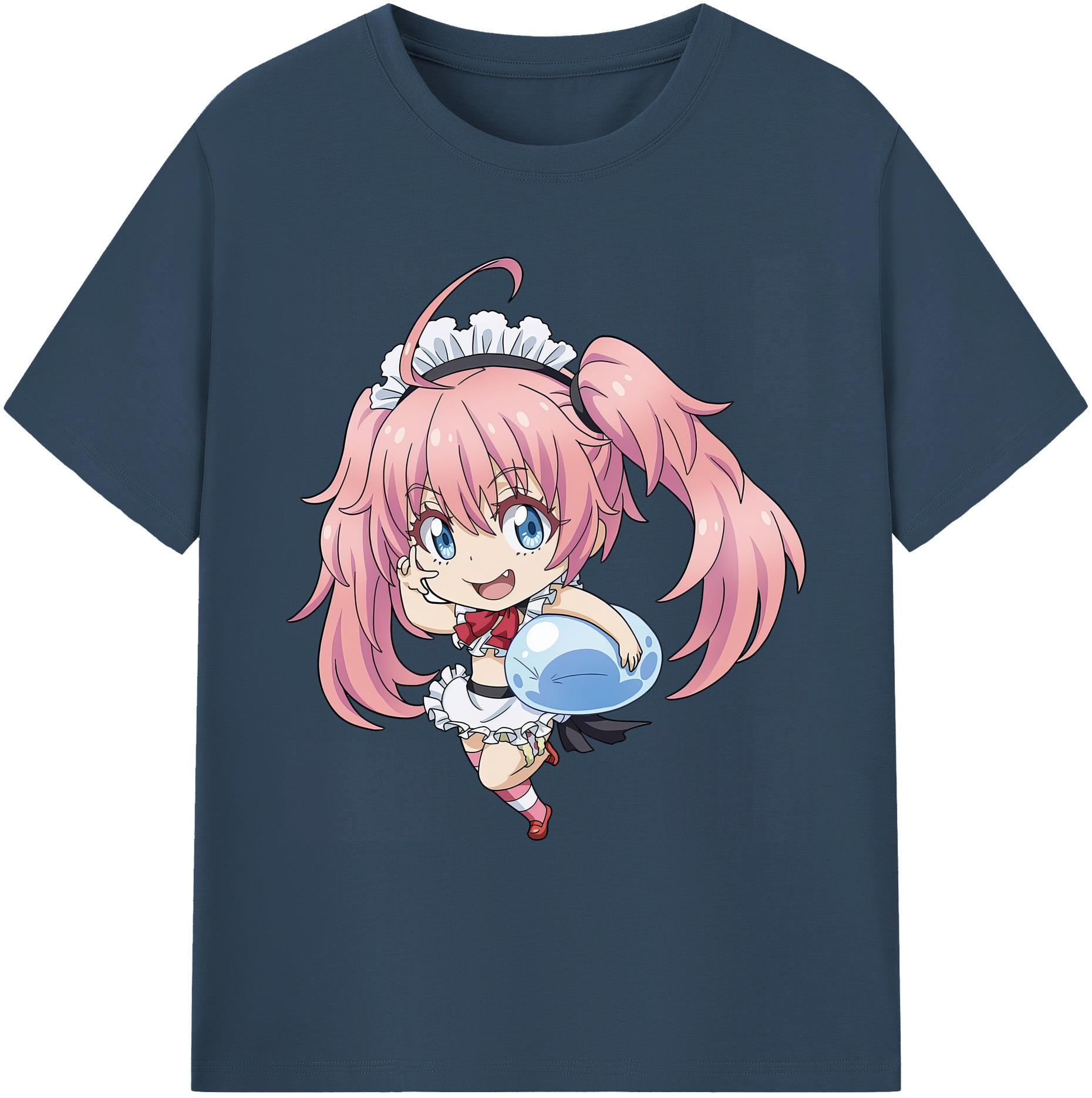 （画像用） 転スラ Regarding Reincarnated to Slime 綿100％ メンズ半袖Tシャツ｜肌触りやわらか＆通気性