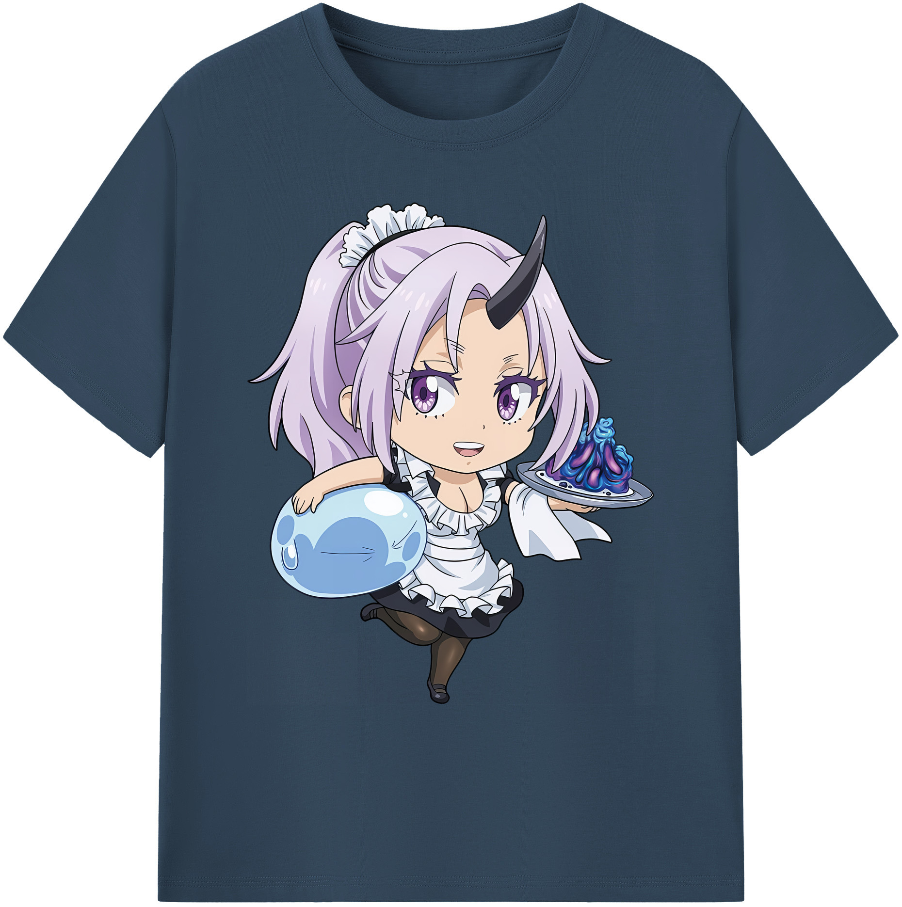 （画像用） 転スラ Regarding Reincarnated to Slime 綿100％ メンズ半袖Tシャツ｜肌触りやわらか＆通気性