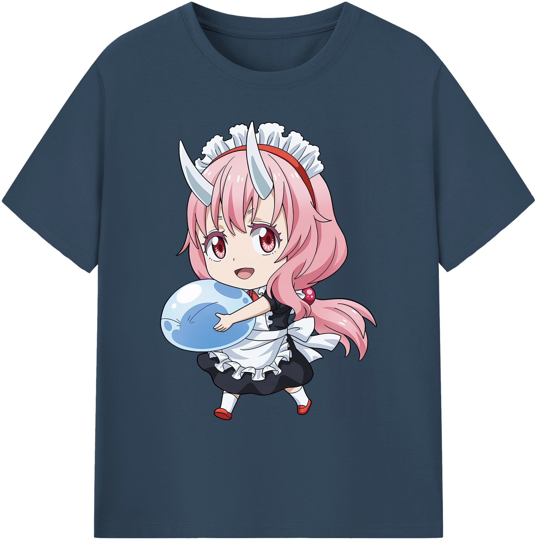 （画像用） 転スラ Regarding Reincarnated to Slime 綿100％ メンズ半袖Tシャツ｜肌触りやわらか＆通気性