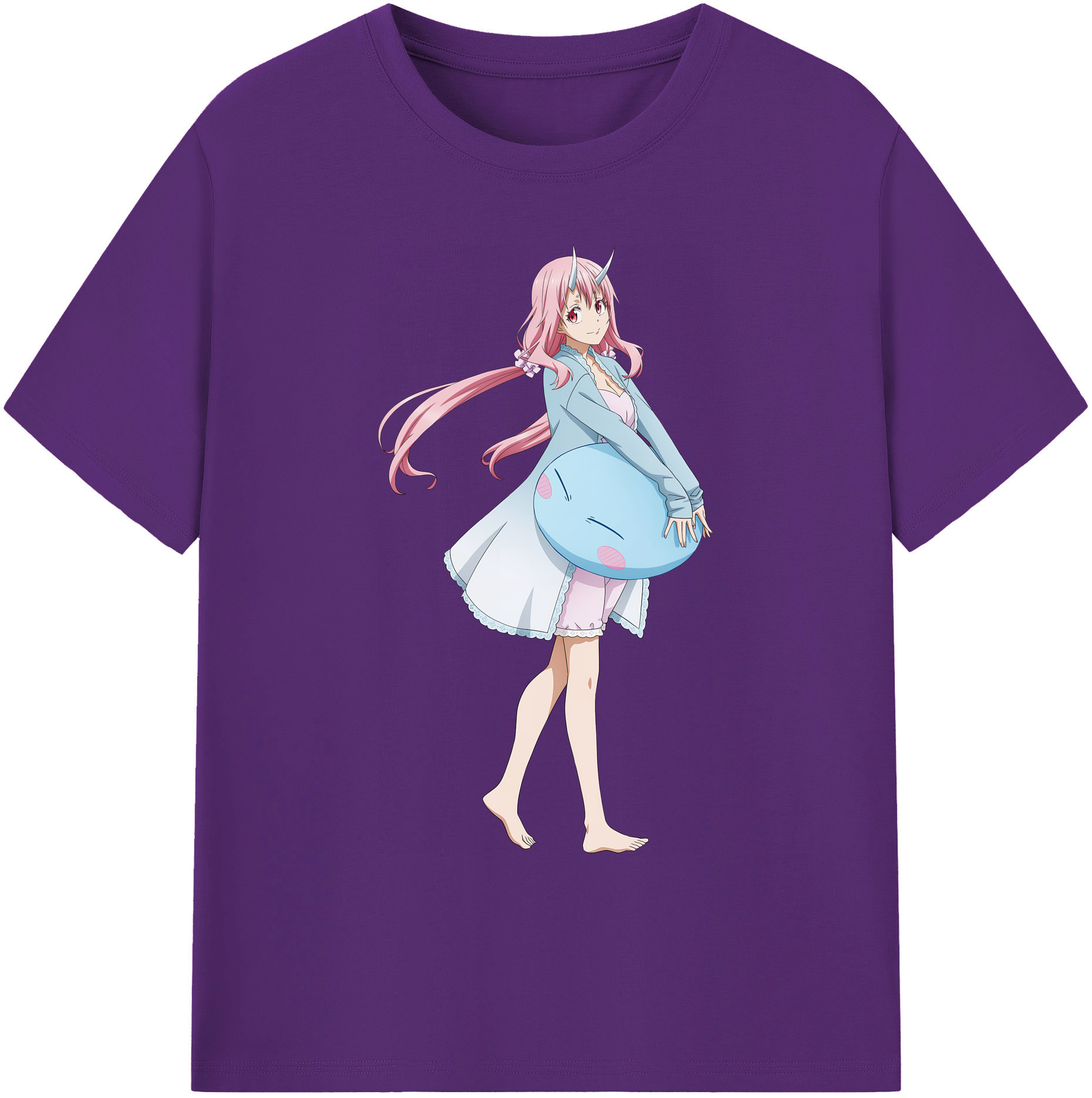 （画像用） 転スラ Regarding Reincarnated to Slime 綿100％ メンズ半袖Tシャツ｜肌触りやわらか＆通気性