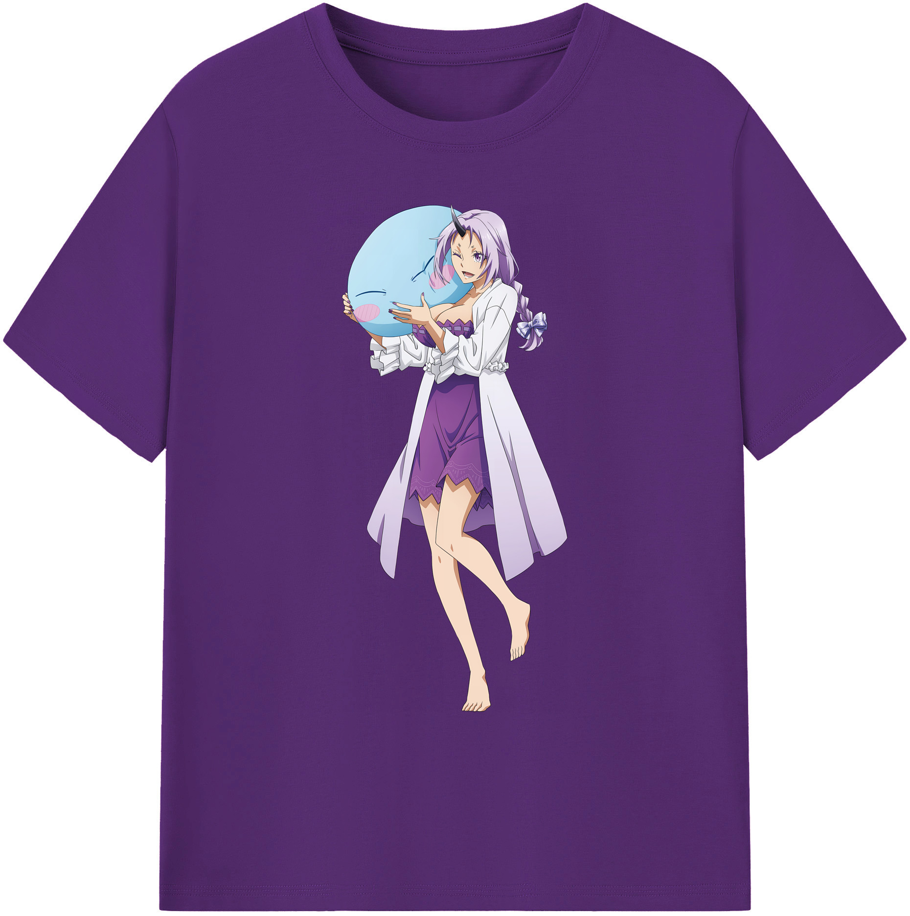 （画像用） 転スラ Regarding Reincarnated to Slime 綿100％ メンズ半袖Tシャツ｜肌触りやわらか＆通気性