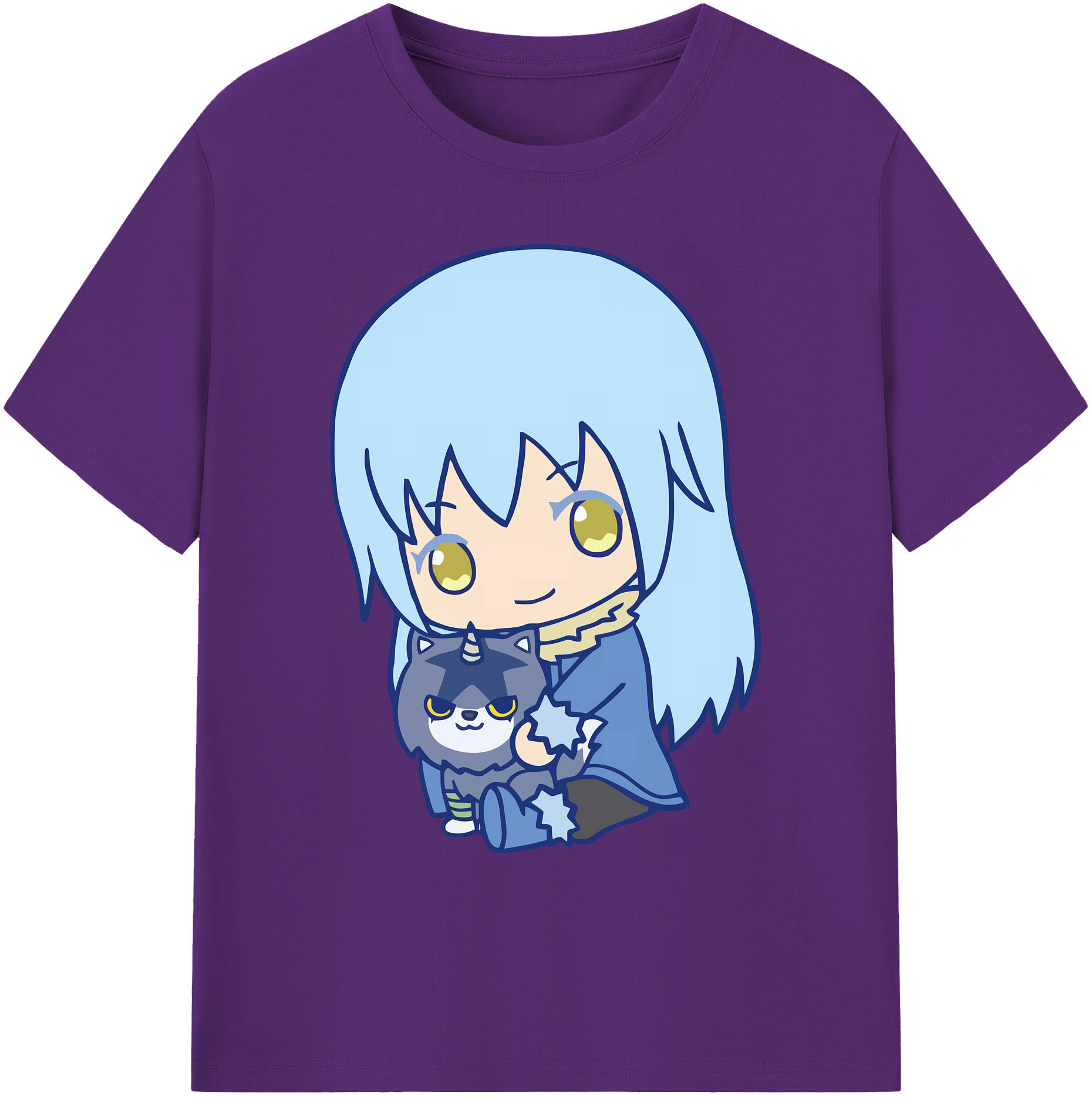 （画像用） 転スラ Regarding Reincarnated to Slime 綿100％ メンズ半袖Tシャツ｜肌触りやわらか＆通気性