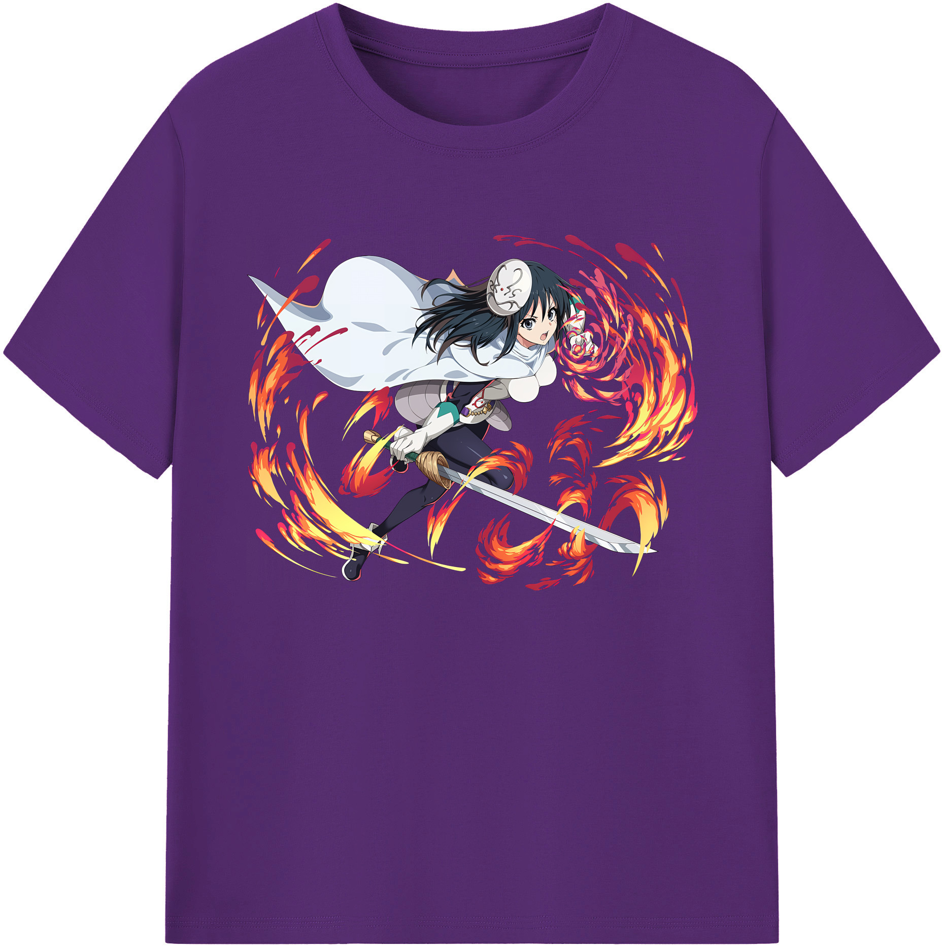 （画像用） 転スラ Regarding Reincarnated to Slime 綿100％ メンズ半袖Tシャツ｜肌触りやわらか＆通気性