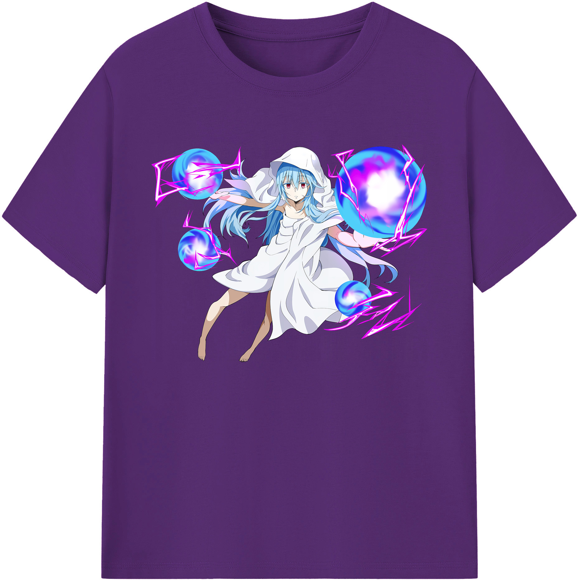 （画像用） 転スラ Regarding Reincarnated to Slime 綿100％ メンズ半袖Tシャツ｜肌触りやわらか＆通気性