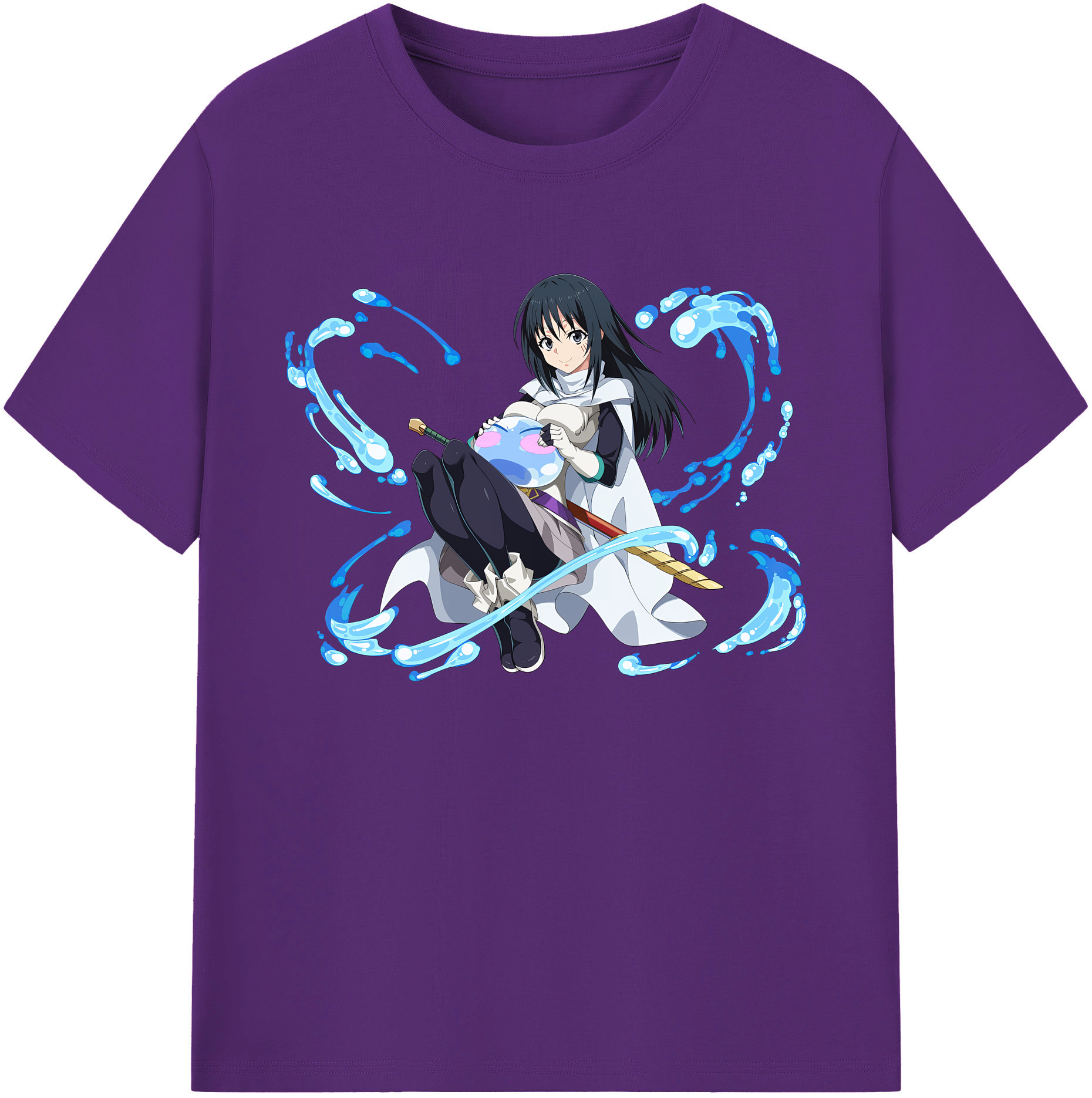 （画像用） 転スラ Regarding Reincarnated to Slime 綿100％ メンズ半袖Tシャツ｜肌触りやわらか＆通気性