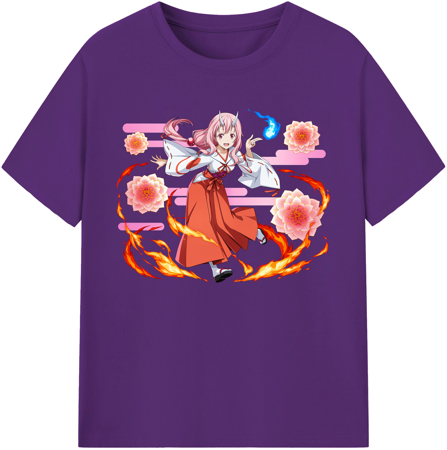 （画像用） 転スラ Regarding Reincarnated to Slime 綿100％ メンズ半袖Tシャツ｜肌触りやわらか＆通気性