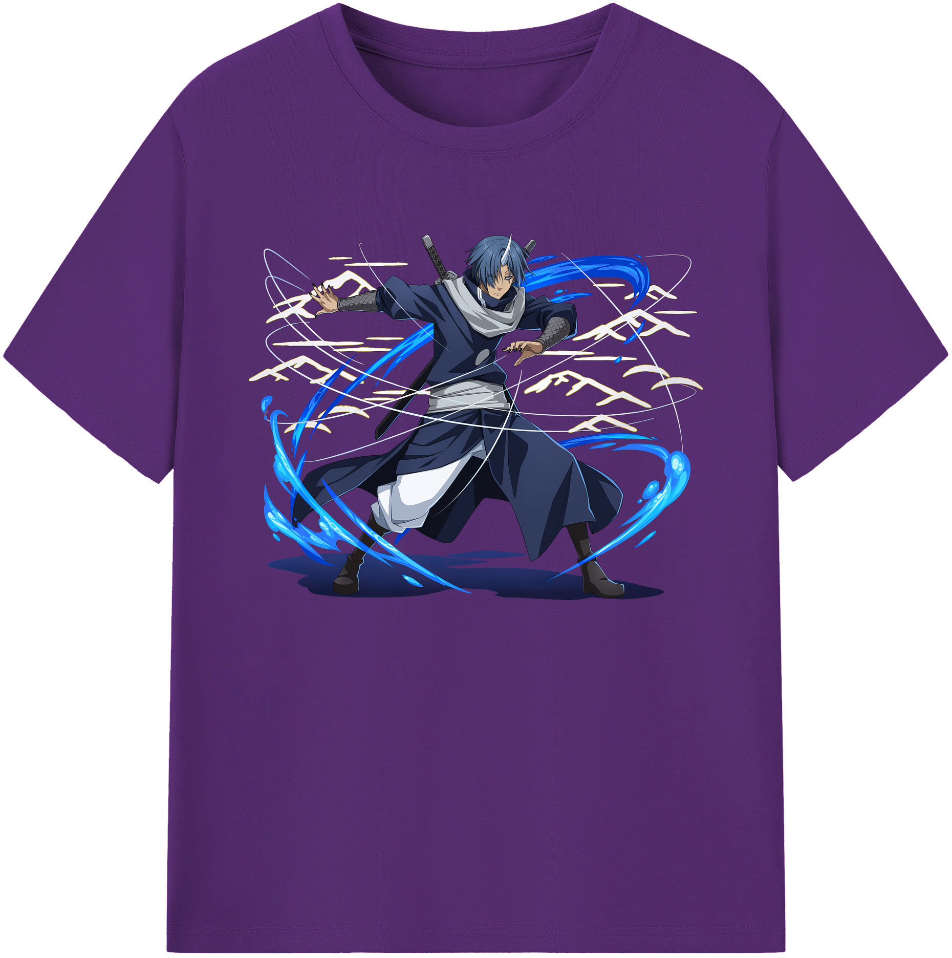 （画像用） 転スラ Regarding Reincarnated to Slime 綿100％ メンズ半袖Tシャツ｜肌触りやわらか＆通気性