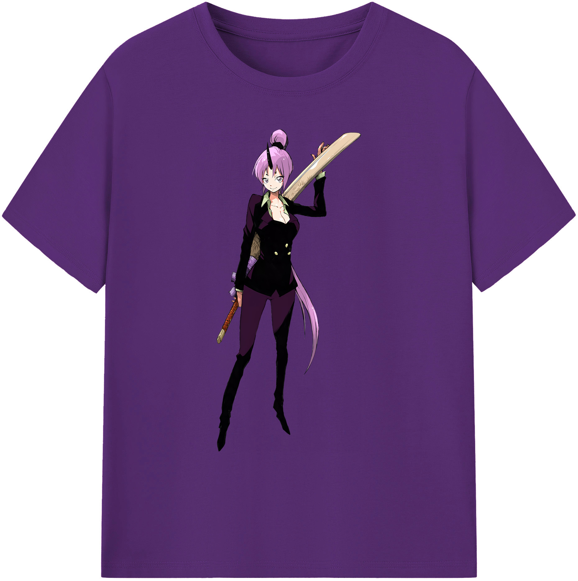 （画像用） 転スラ Regarding Reincarnated to Slime 綿100％ メンズ半袖Tシャツ｜肌触りやわらか＆通気性
