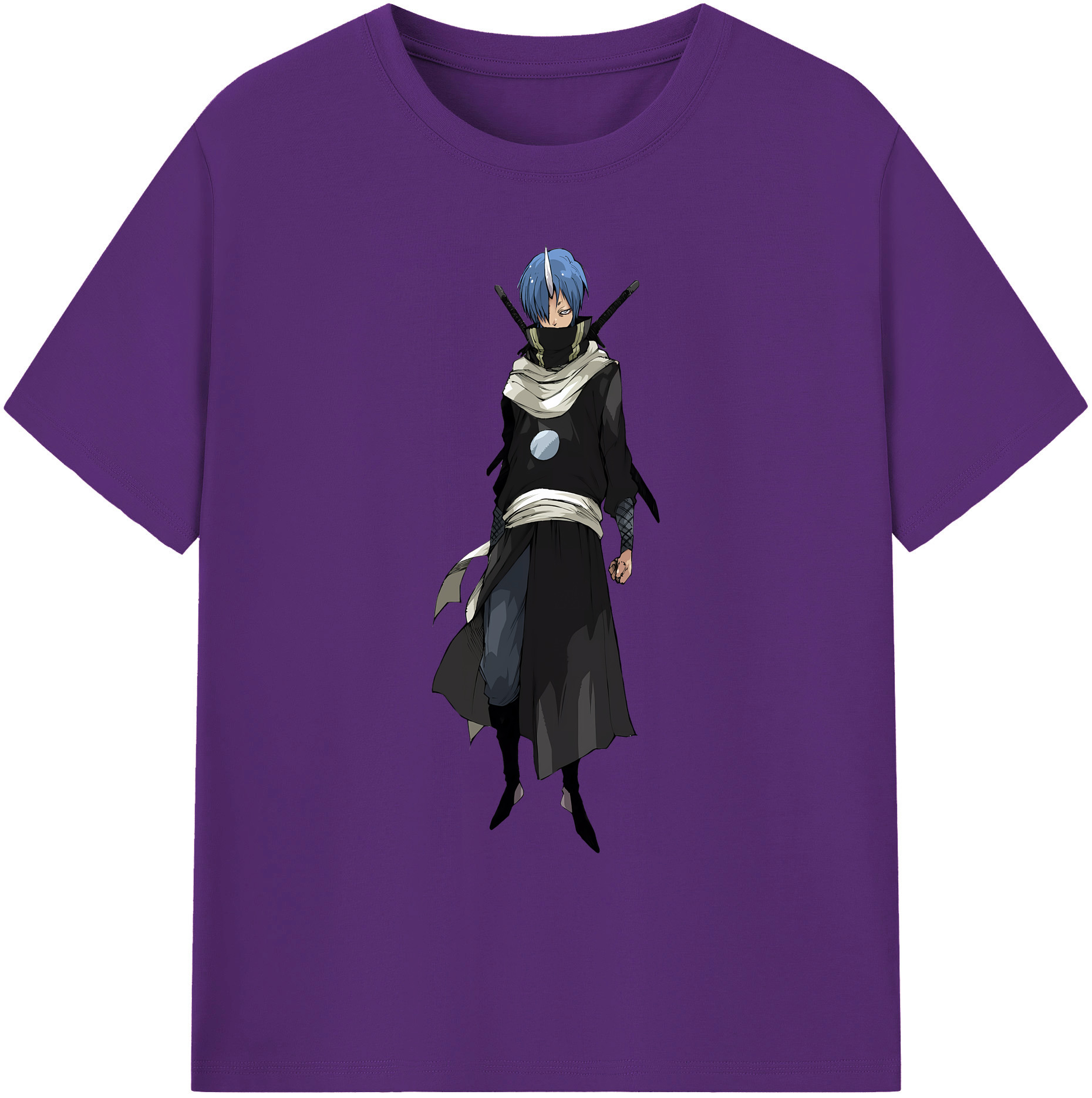 （画像用） 転スラ Regarding Reincarnated to Slime 綿100％ メンズ半袖Tシャツ｜肌触りやわらか＆通気性