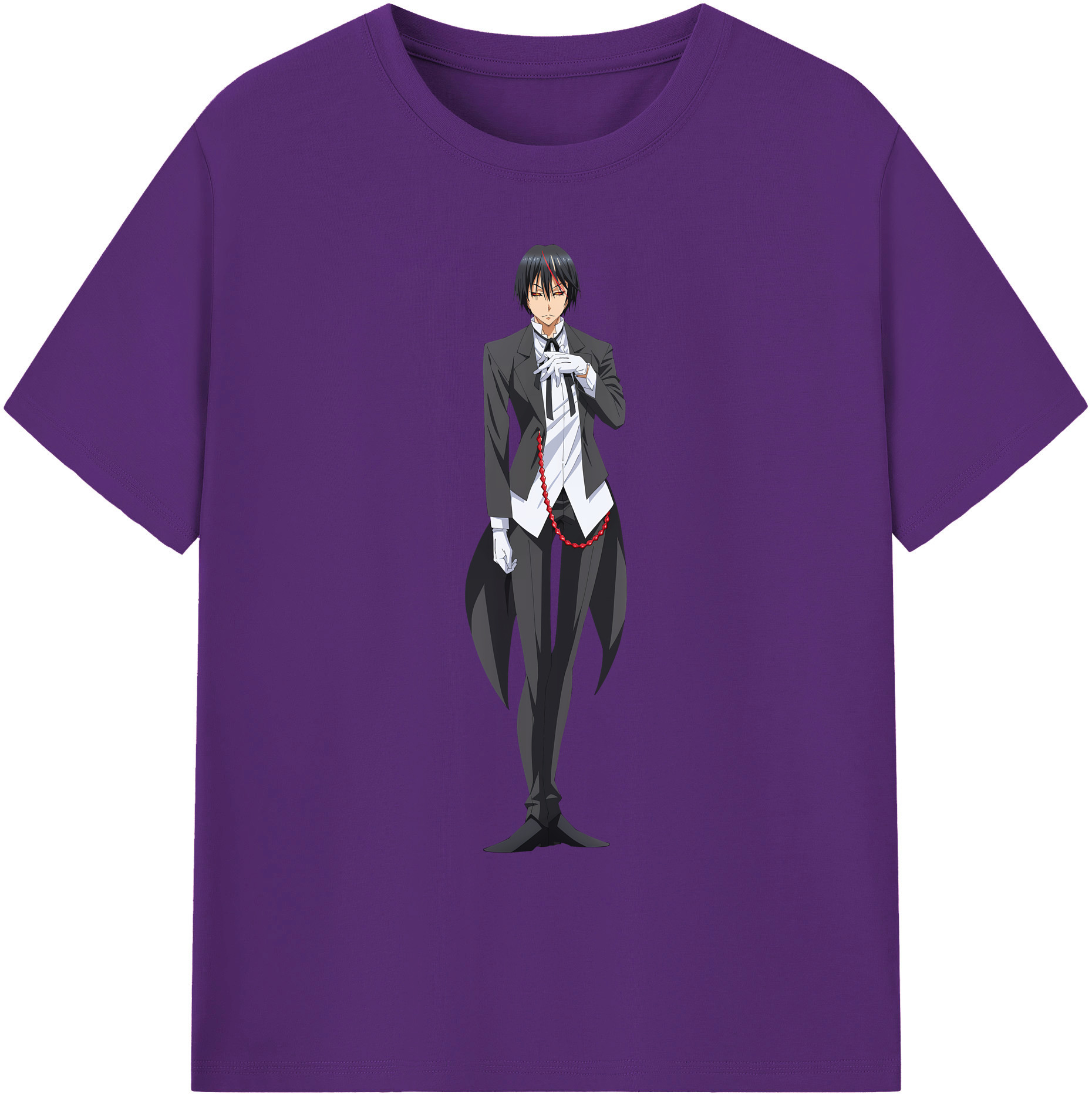 （画像用） 転スラ Regarding Reincarnated to Slime 綿100％ メンズ半袖Tシャツ｜肌触りやわらか＆通気性