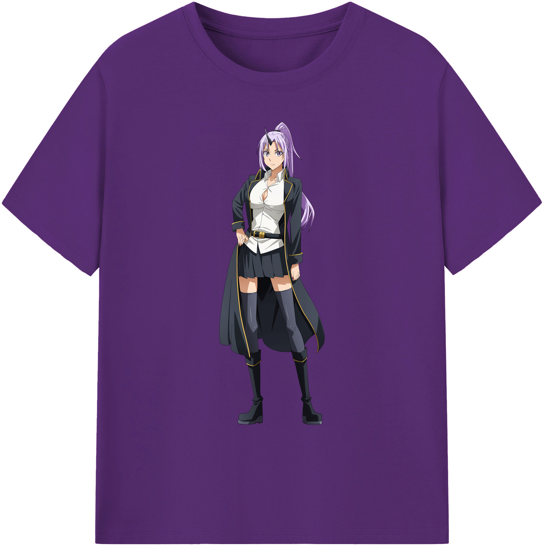 （画像用） 転スラ Regarding Reincarnated to Slime 綿100％ メンズ半袖Tシャツ｜肌触りやわらか＆通気性