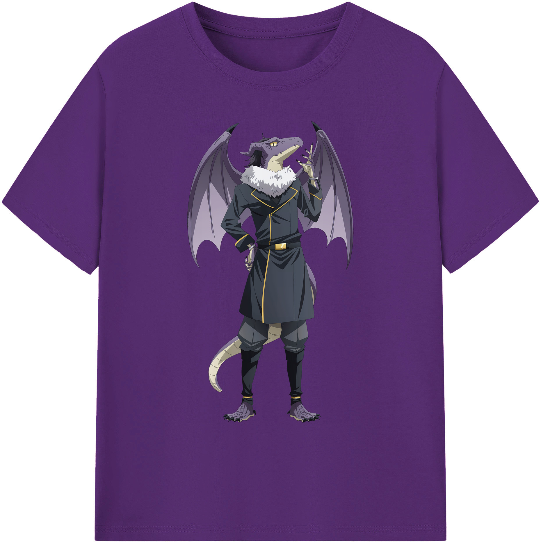 （画像用） 転スラ Regarding Reincarnated to Slime 綿100％ メンズ半袖Tシャツ｜肌触りやわらか＆通気性