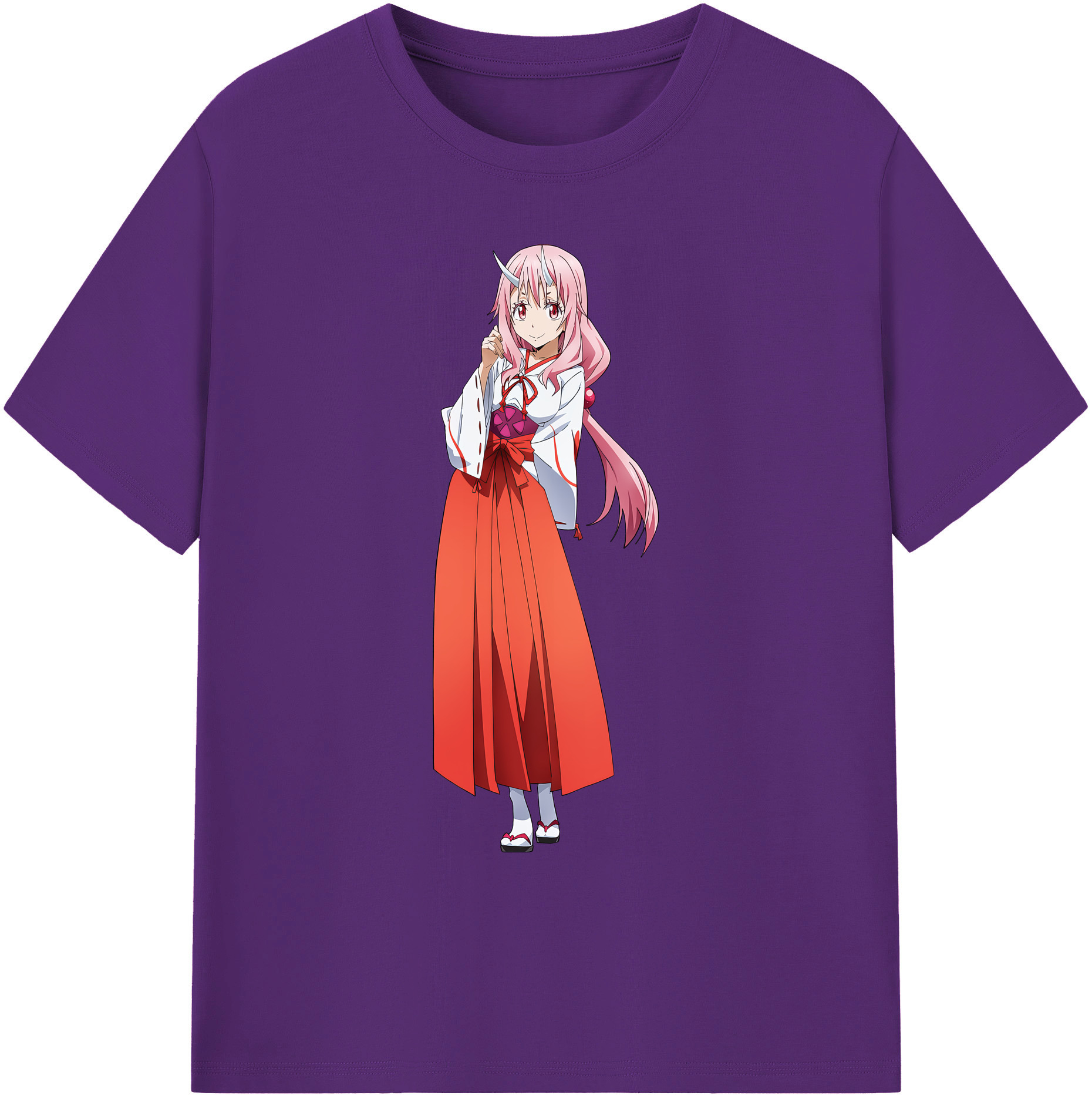 （画像用） 転スラ Regarding Reincarnated to Slime 綿100％ メンズ半袖Tシャツ｜肌触りやわらか＆通気性