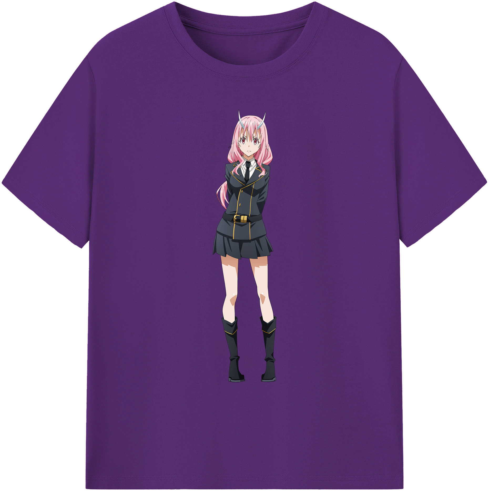 （画像用） 転スラ Regarding Reincarnated to Slime 綿100％ メンズ半袖Tシャツ｜肌触りやわらか＆通気性