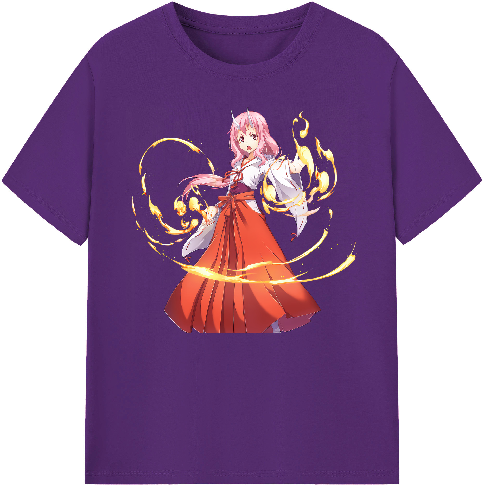 （画像用） 転スラ Regarding Reincarnated to Slime 綿100％ メンズ半袖Tシャツ｜肌触りやわらか＆通気性