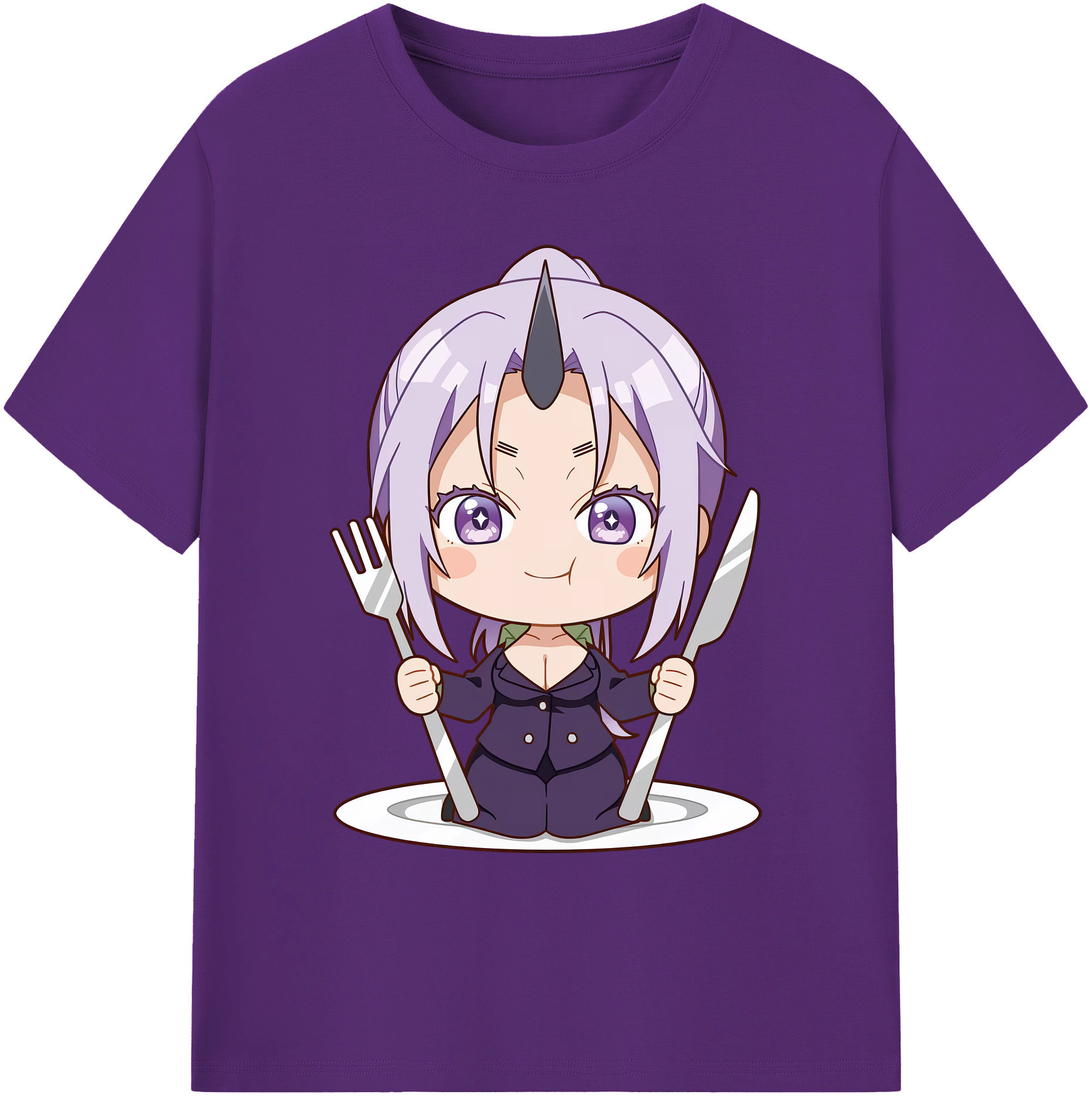 （画像用） 転スラ Regarding Reincarnated to Slime 綿100％ メンズ半袖Tシャツ｜肌触りやわらか＆通気性