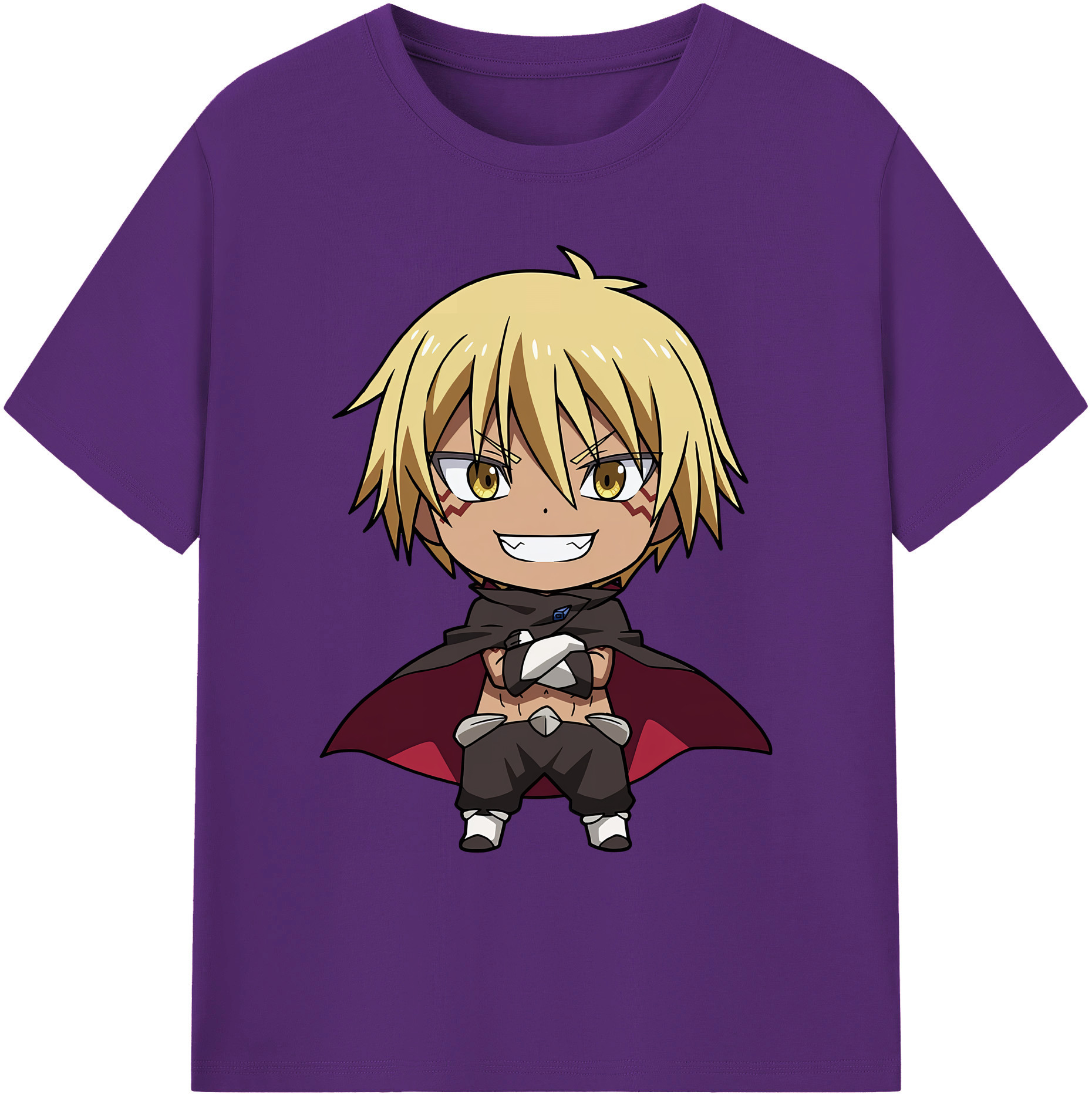 （画像用） 転スラ Regarding Reincarnated to Slime 綿100％ メンズ半袖Tシャツ｜肌触りやわらか＆通気性