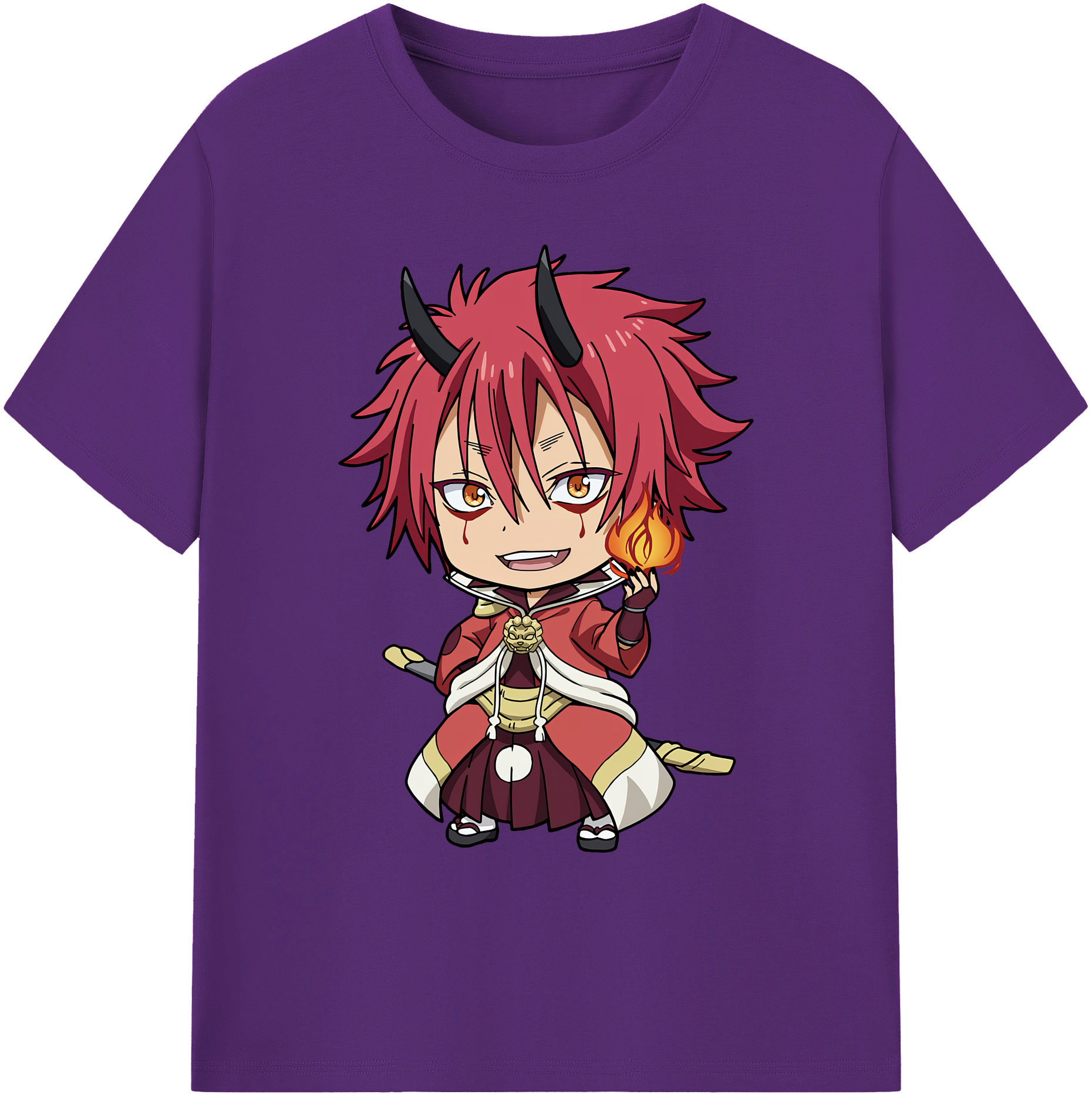 （画像用） 転スラ Regarding Reincarnated to Slime 綿100％ メンズ半袖Tシャツ｜肌触りやわらか＆通気性