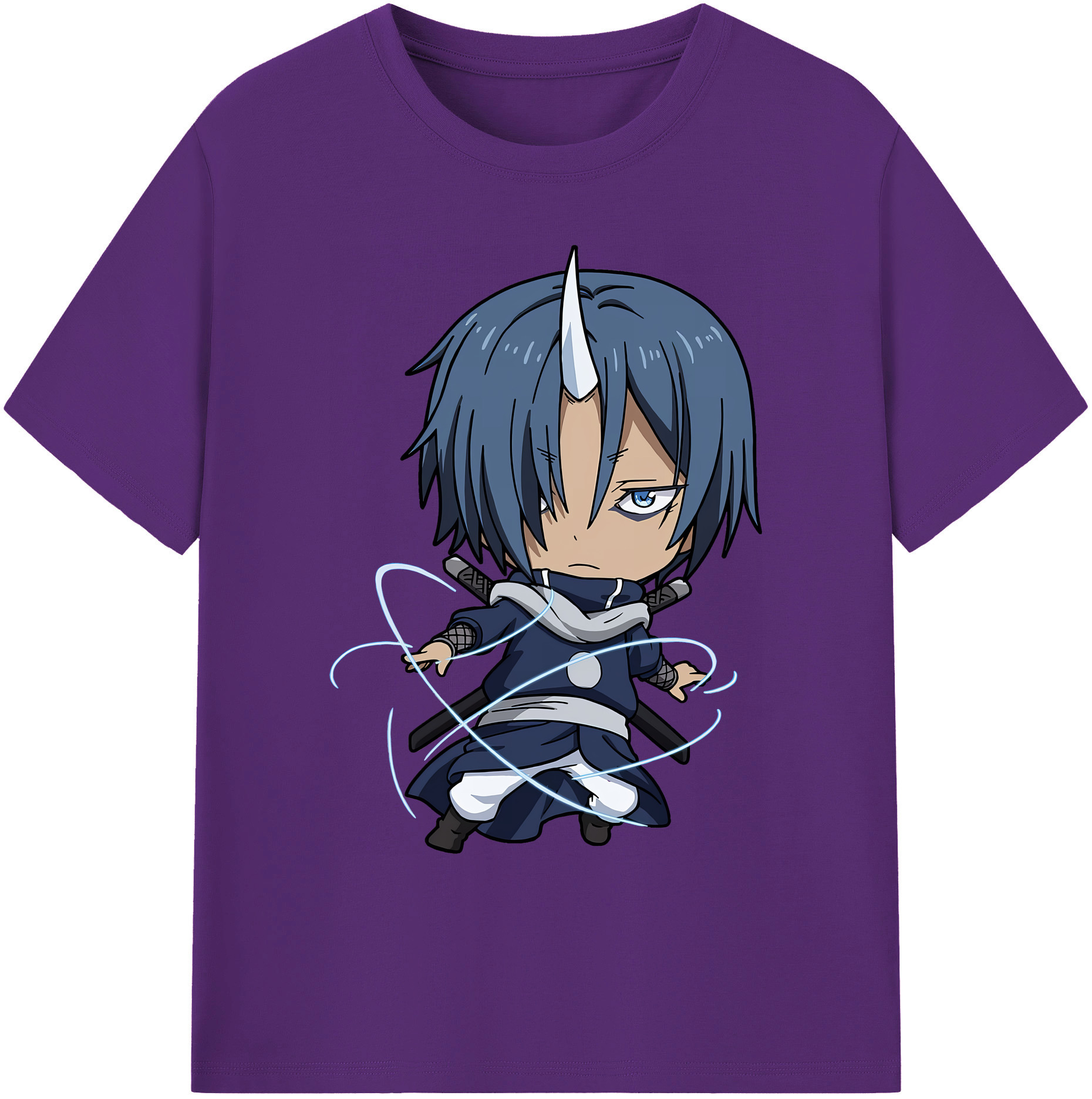 （画像用） 転スラ Regarding Reincarnated to Slime 綿100％ メンズ半袖Tシャツ｜肌触りやわらか＆通気性