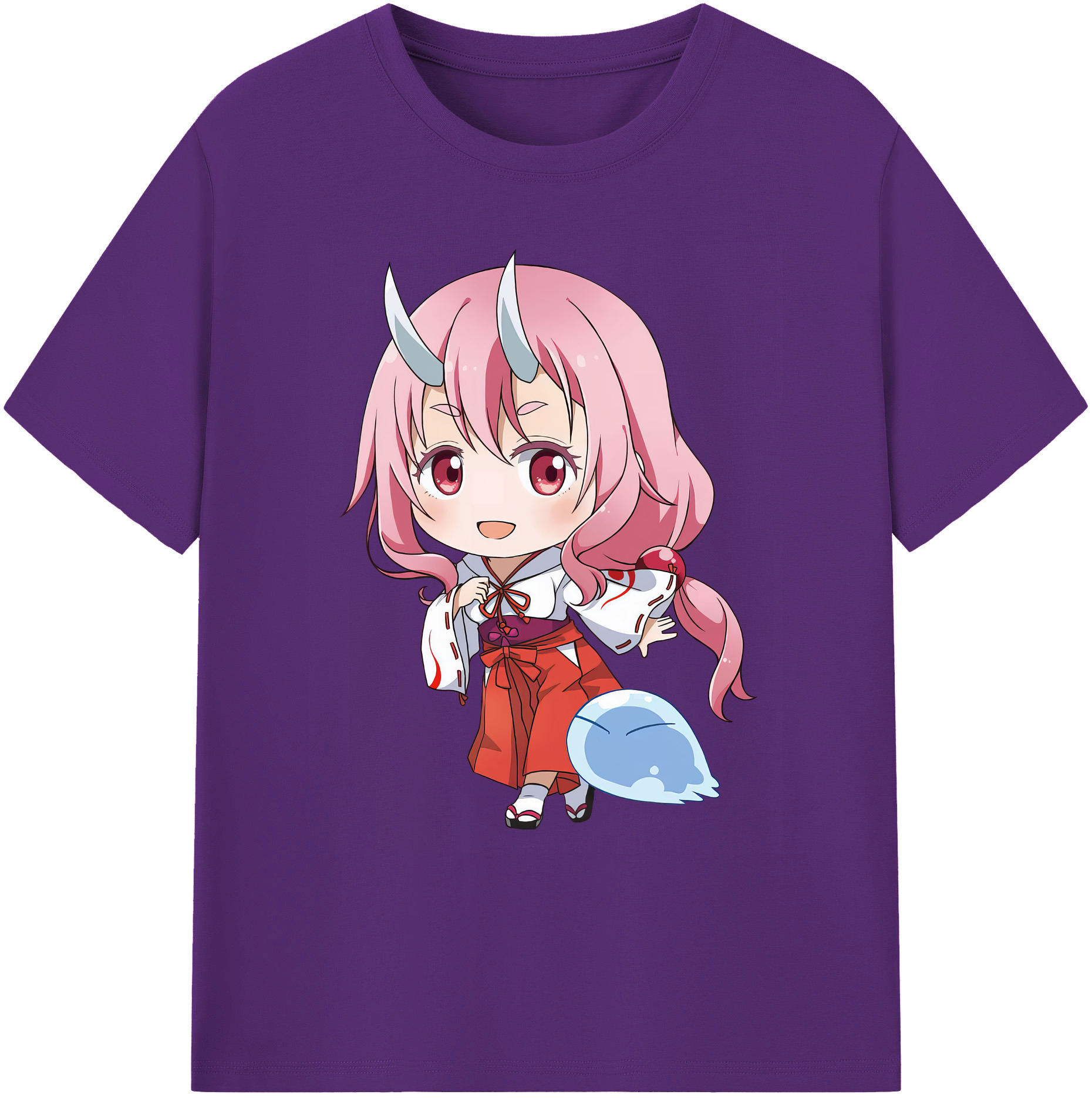 （画像用） 転スラ Regarding Reincarnated to Slime 綿100％ メンズ半袖Tシャツ｜肌触りやわらか＆通気性