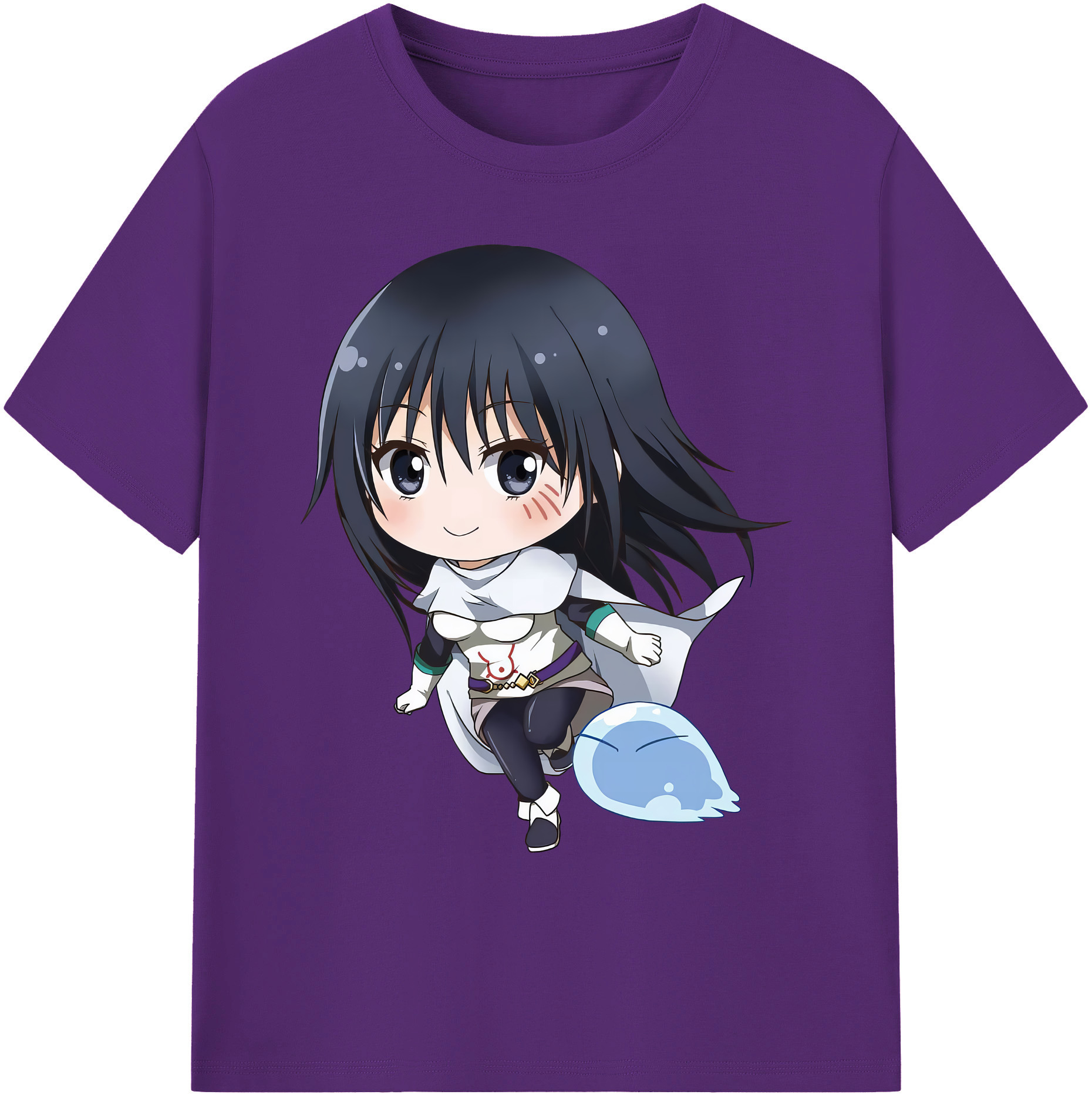 （画像用） 転スラ Regarding Reincarnated to Slime 綿100％ メンズ半袖Tシャツ｜肌触りやわらか＆通気性