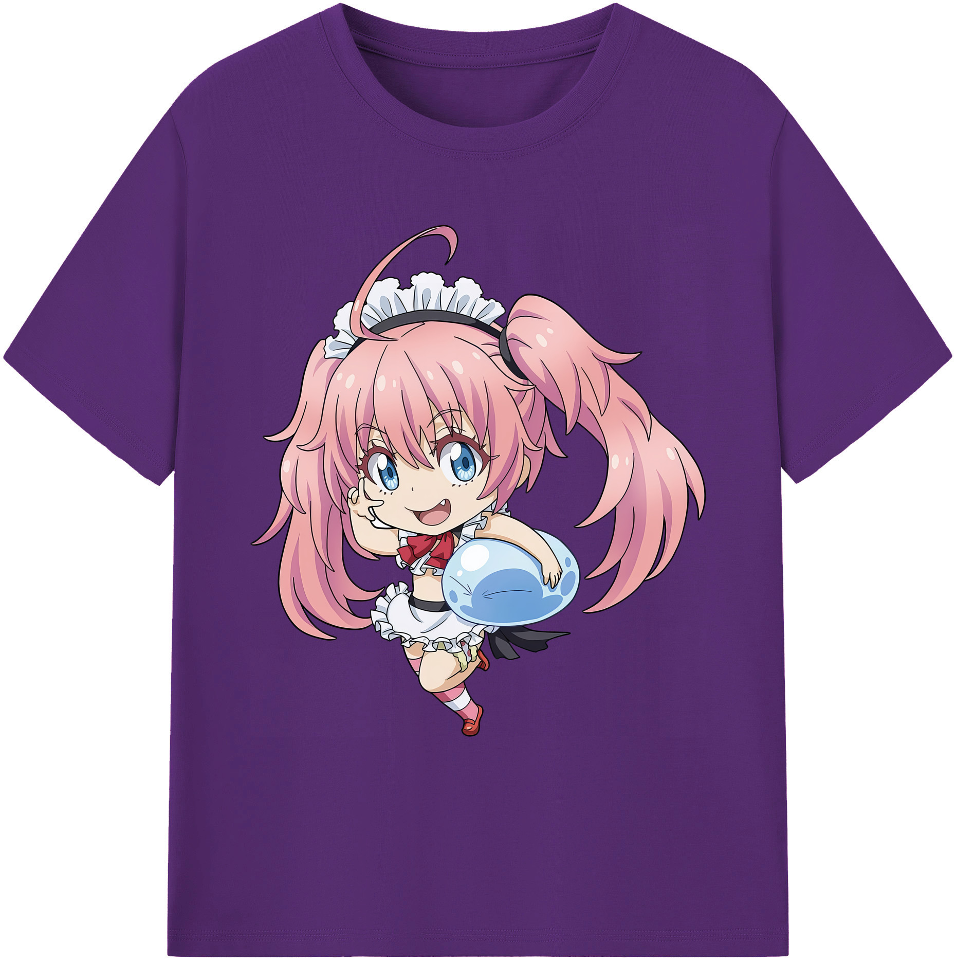 （画像用） 転スラ Regarding Reincarnated to Slime 綿100％ メンズ半袖Tシャツ｜肌触りやわらか＆通気性