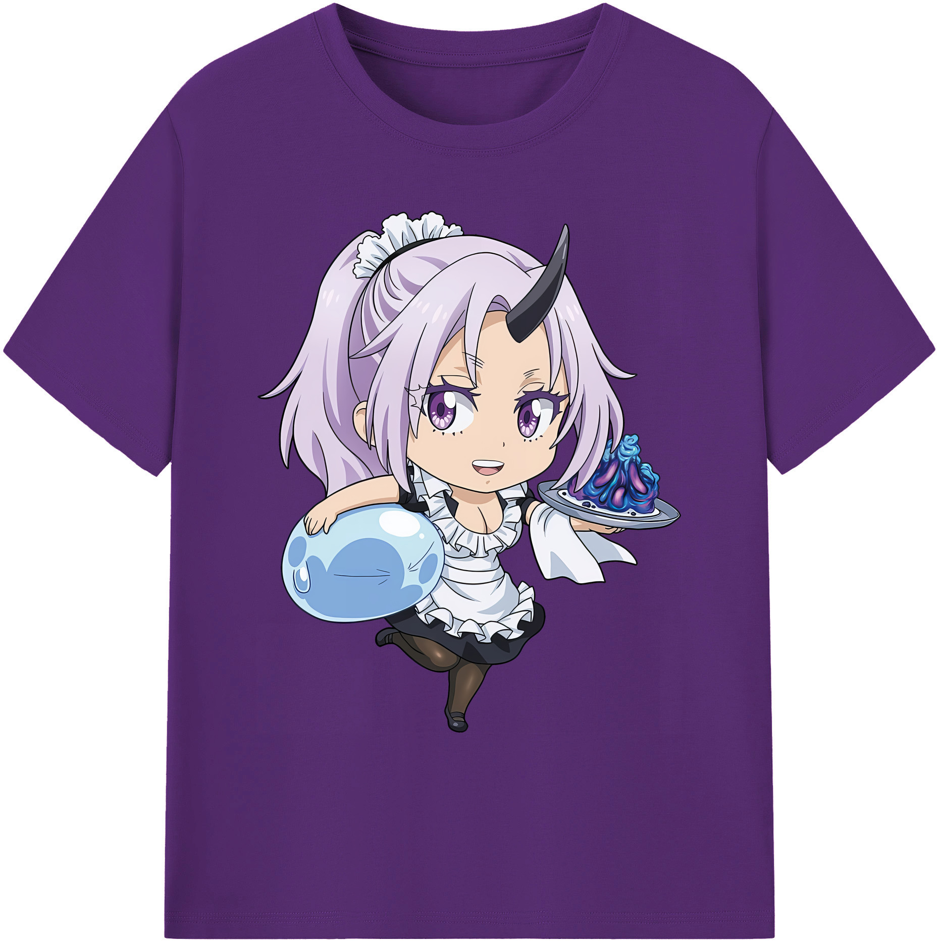 （画像用） 転スラ Regarding Reincarnated to Slime 綿100％ メンズ半袖Tシャツ｜肌触りやわらか＆通気性