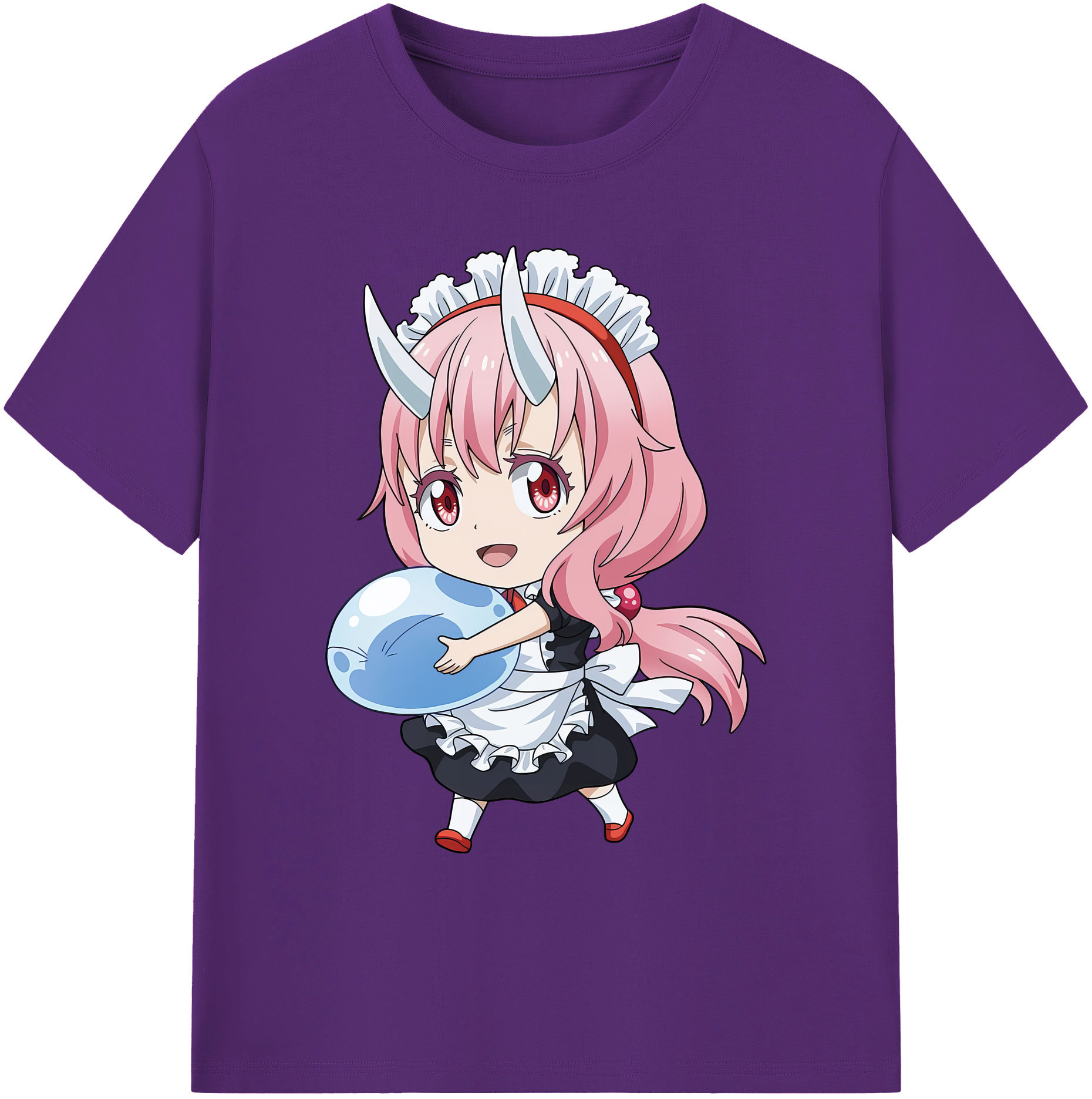 （画像用） 転スラ Regarding Reincarnated to Slime 綿100％ メンズ半袖Tシャツ｜肌触りやわらか＆通気性