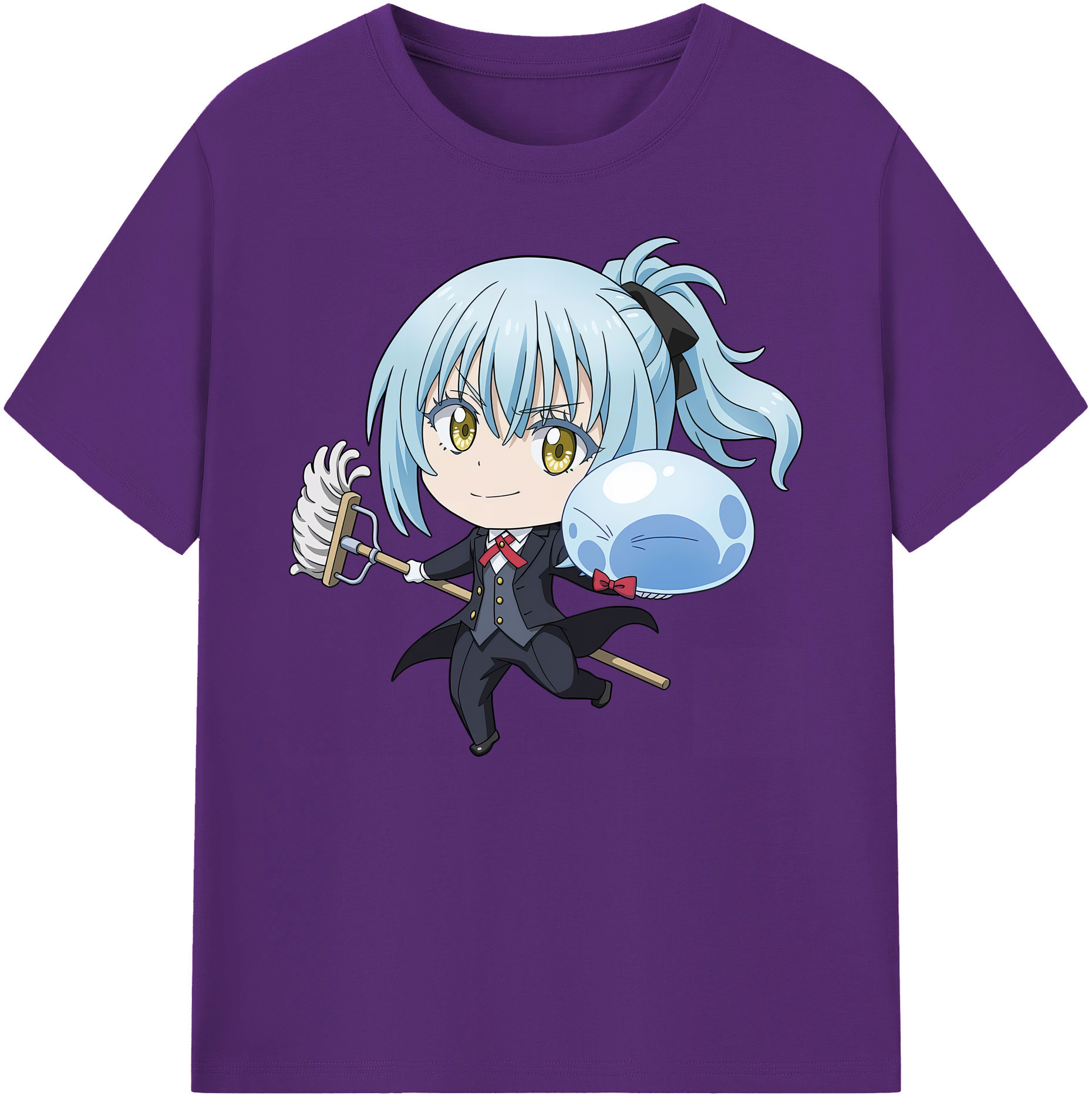（画像用） 転スラ Regarding Reincarnated to Slime 綿100％ メンズ半袖Tシャツ｜肌触りやわらか＆通気性
