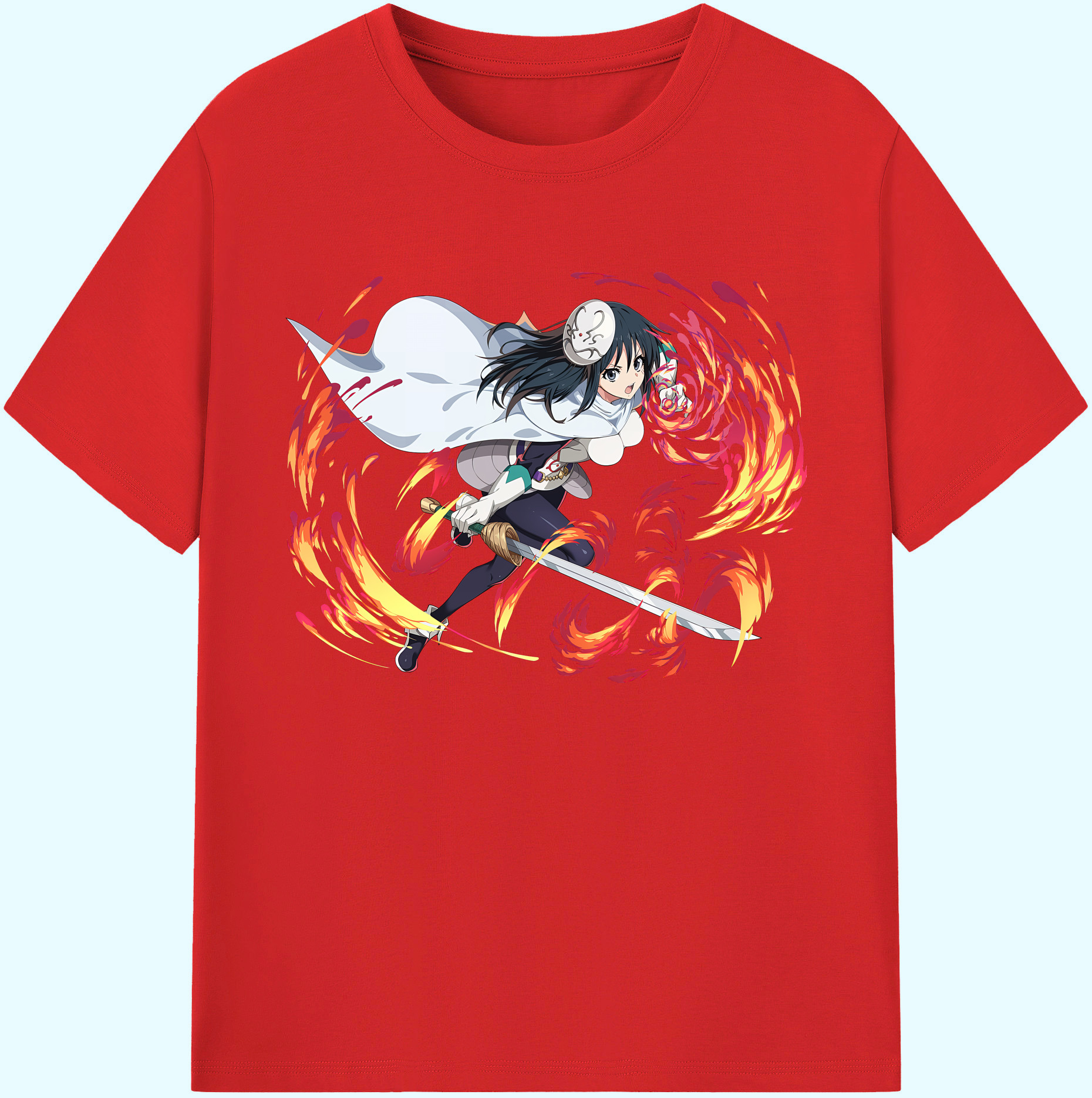 （画像用） 転スラ Regarding Reincarnated to Slime 綿100％ メンズ半袖Tシャツ｜肌触りやわらか＆通気性