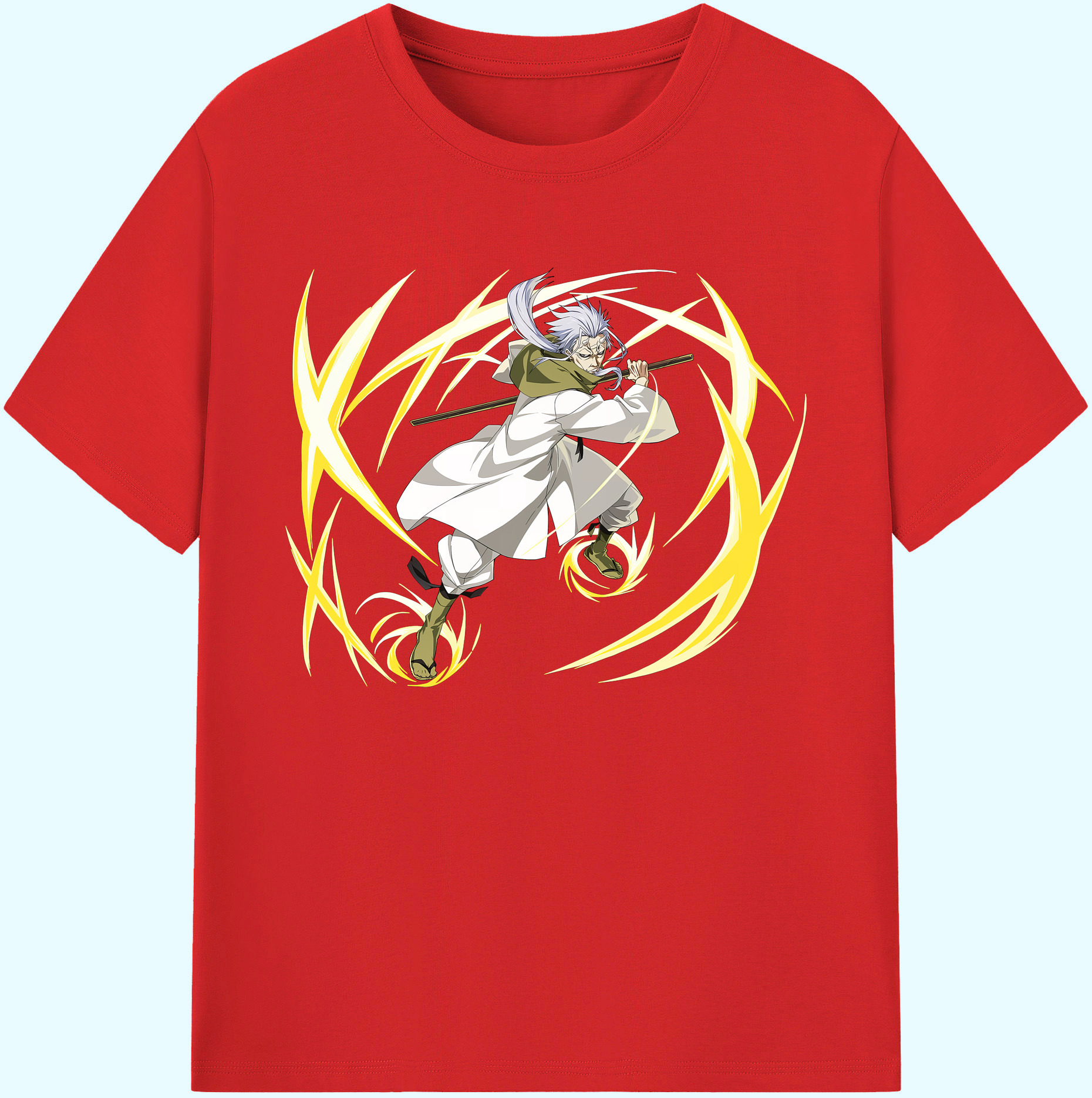 （画像用） 転スラ Regarding Reincarnated to Slime 綿100％ メンズ半袖Tシャツ｜肌触りやわらか＆通気性