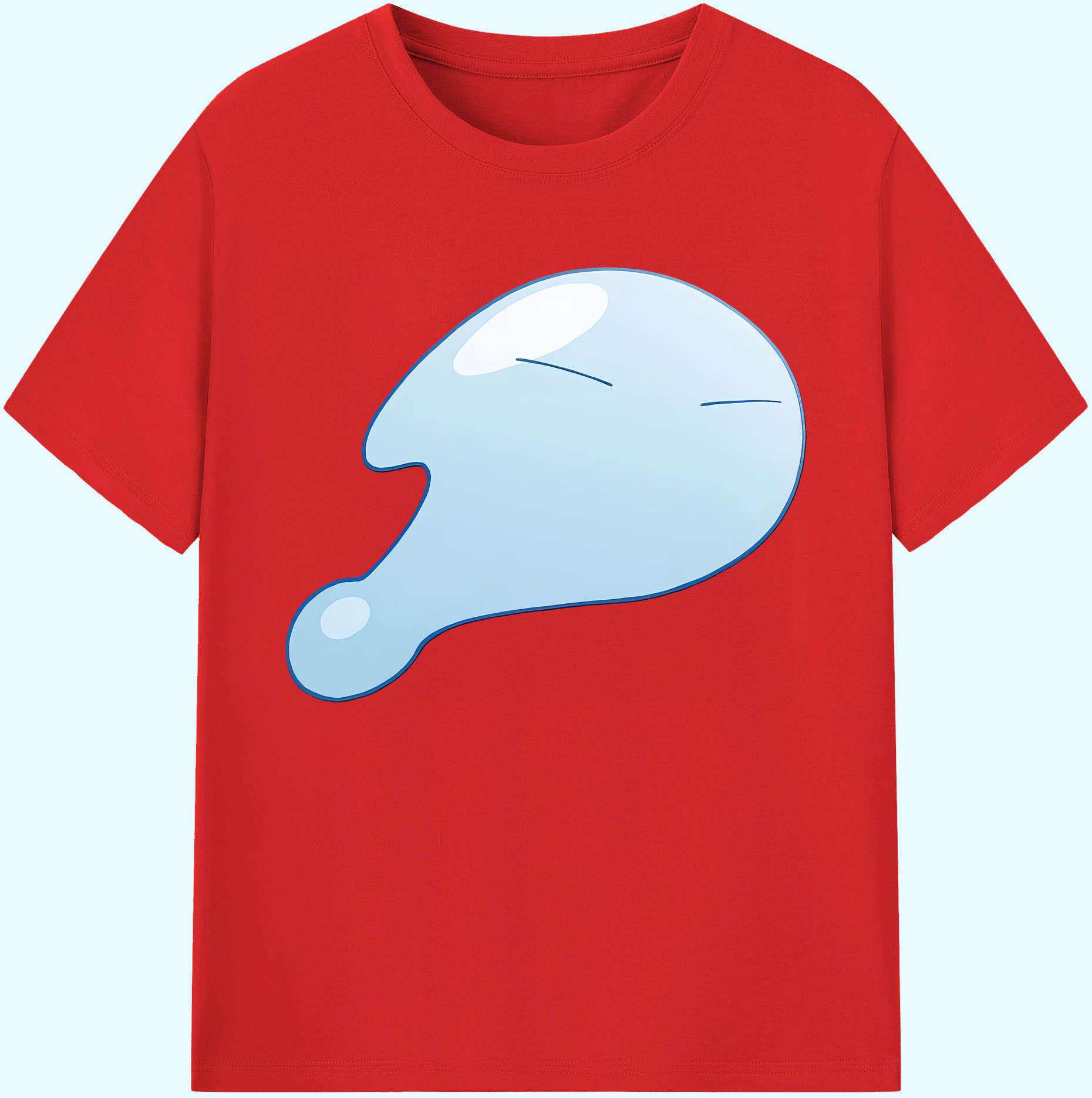 （画像用） 転スラ Regarding Reincarnated to Slime 綿100％ メンズ半袖Tシャツ｜肌触りやわらか＆通気性